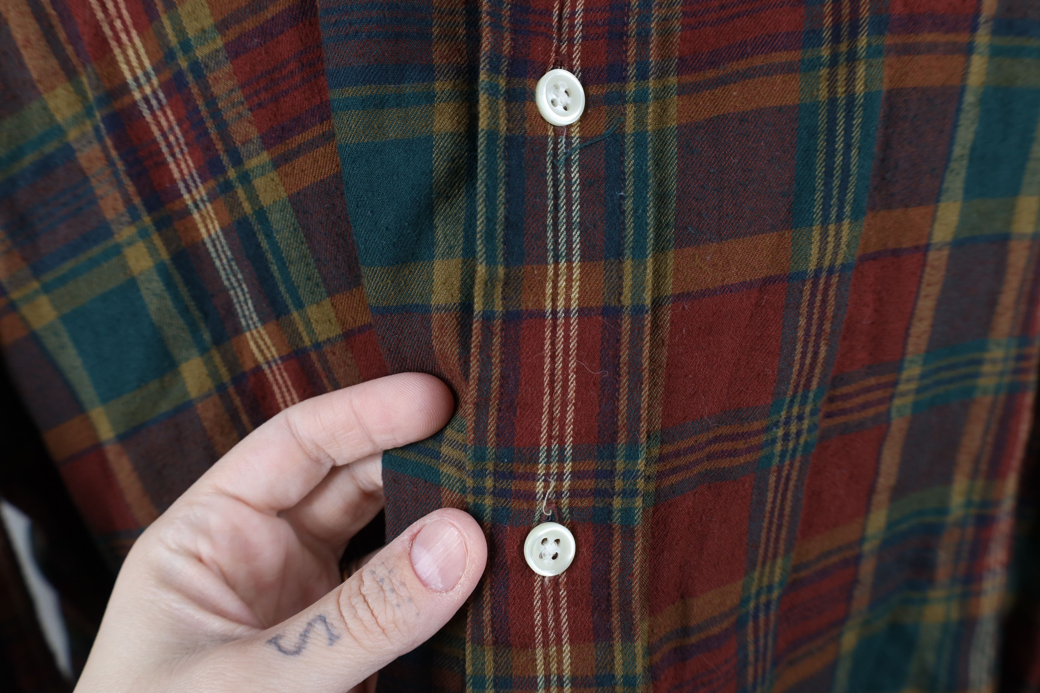 Ralph Lauren × Vintage Vintage 90s Ralph Lauren Flannel Collared Button Down Shirt Size US XXL / EU 58 / 5 - 4 Thumbnail