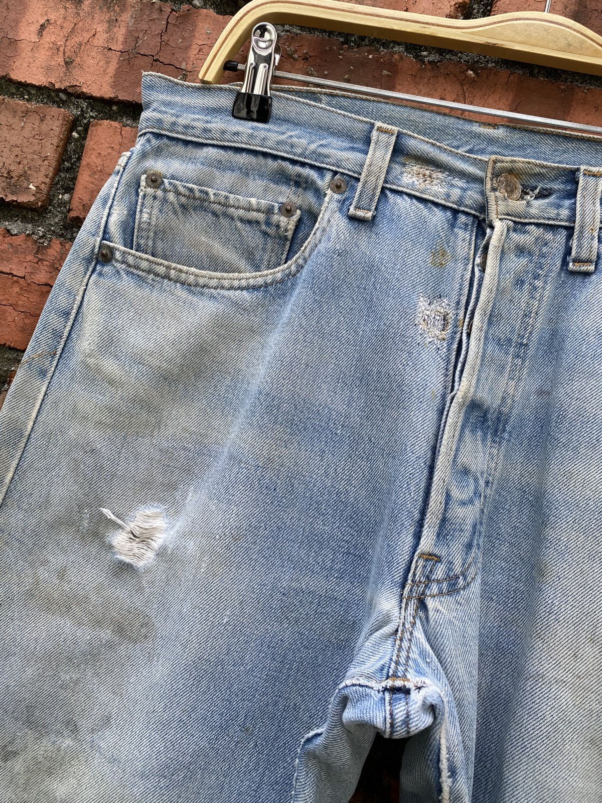 Levi's Vintage Clothing W32x31 Vintage levi's 501 redline distressed dirt USA Size US 32 / EU 48 - 6 Thumbnail