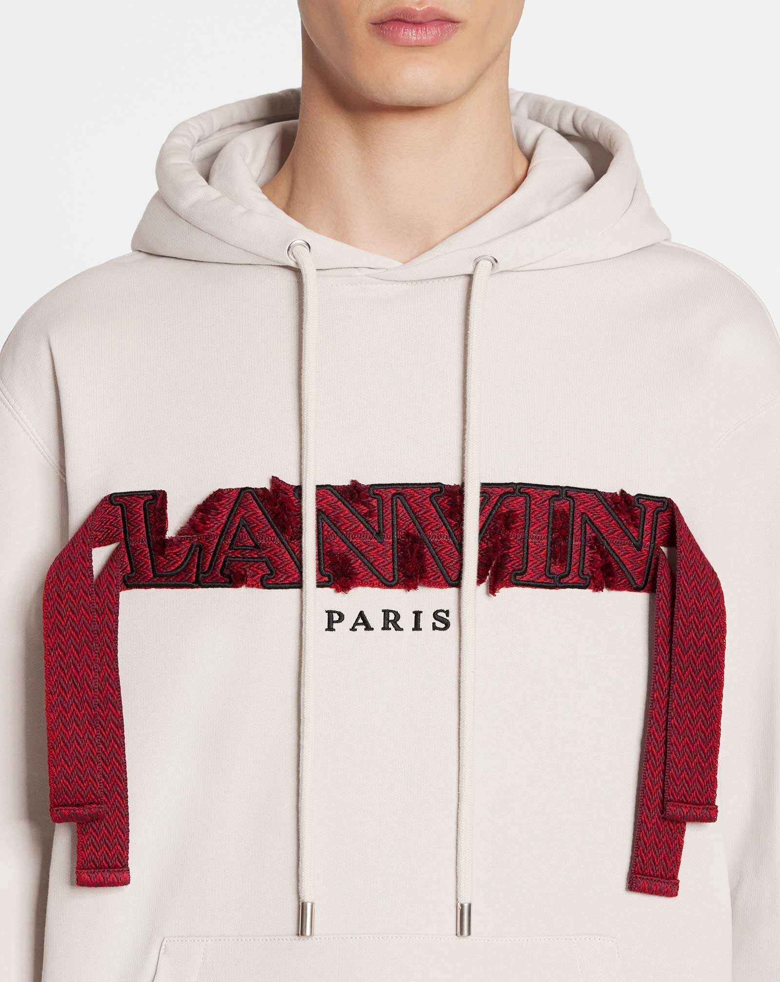 Lanvin o1w1db10225 Classic Oversized Curblace Hoodie in White Size US S / EU 44-46 / 1 - 5 Thumbnail