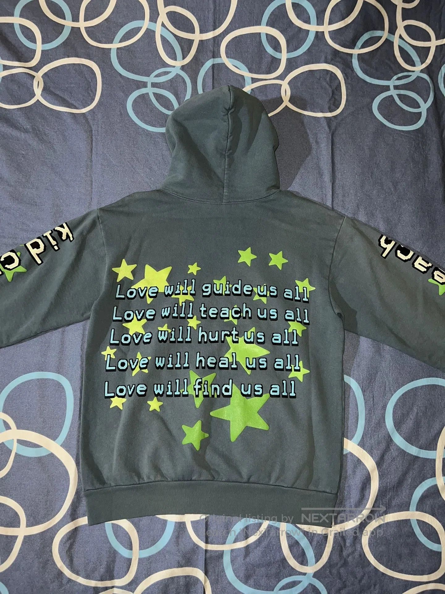Kanye West kid cudi glow-in-the-dark star hoodie. Size US M / EU 48-50 / 2 - 4 Thumbnail
