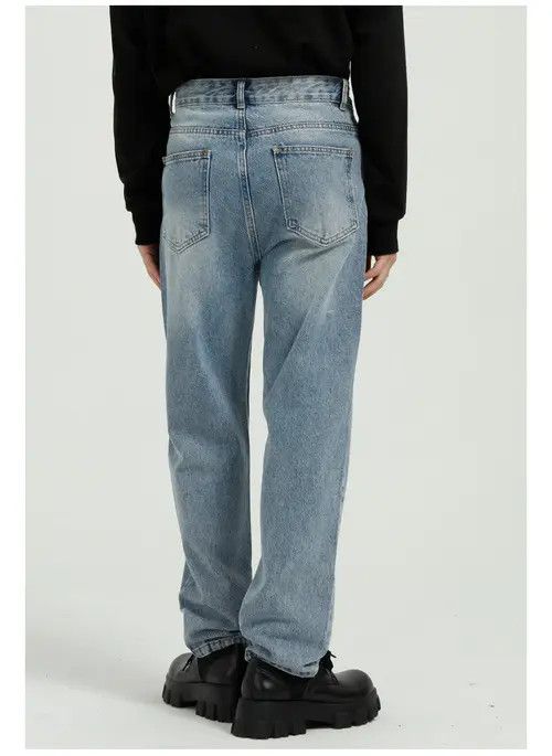 Other Men's loose simple washed jeans Size US 33 - 2 Thumbnail