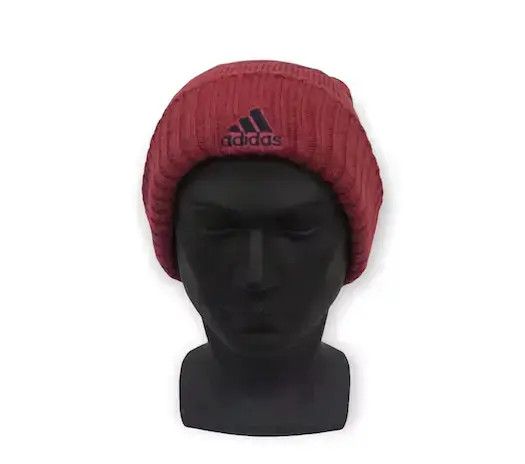 Adidas Vintage Adidas Knit Bobble Beanie Hat Size ONE SIZE - 1 Thumbnail