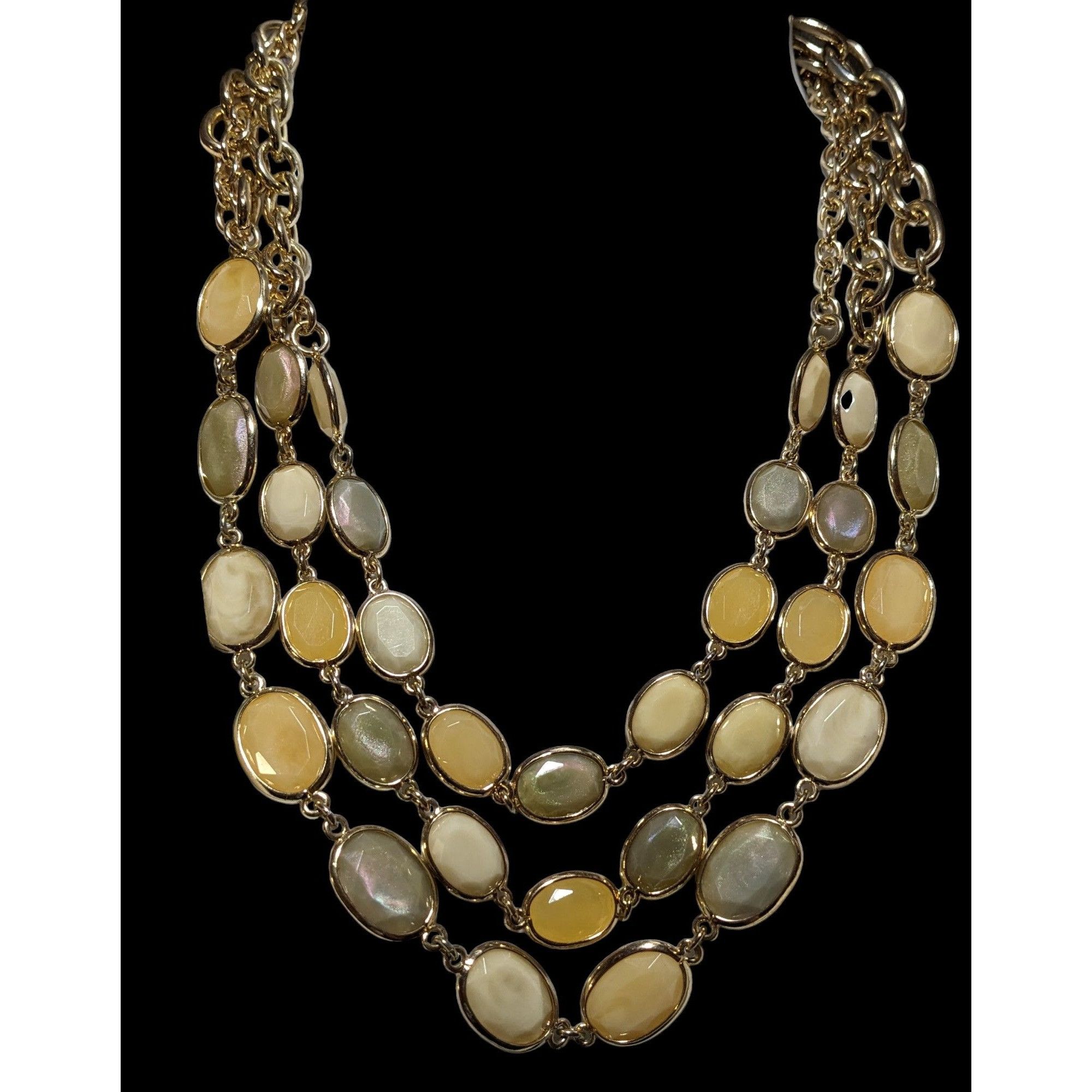 Talbots Vintage Talbots Multilayer Gemmed Necklace Size ONE SIZE - 1 Thumbnail