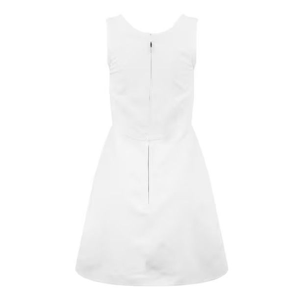 Jil Sander o1g2r1mq1024 Mini Dress in Optic White Size XXS / US 00 / IT 34 - 2 Thumbnail