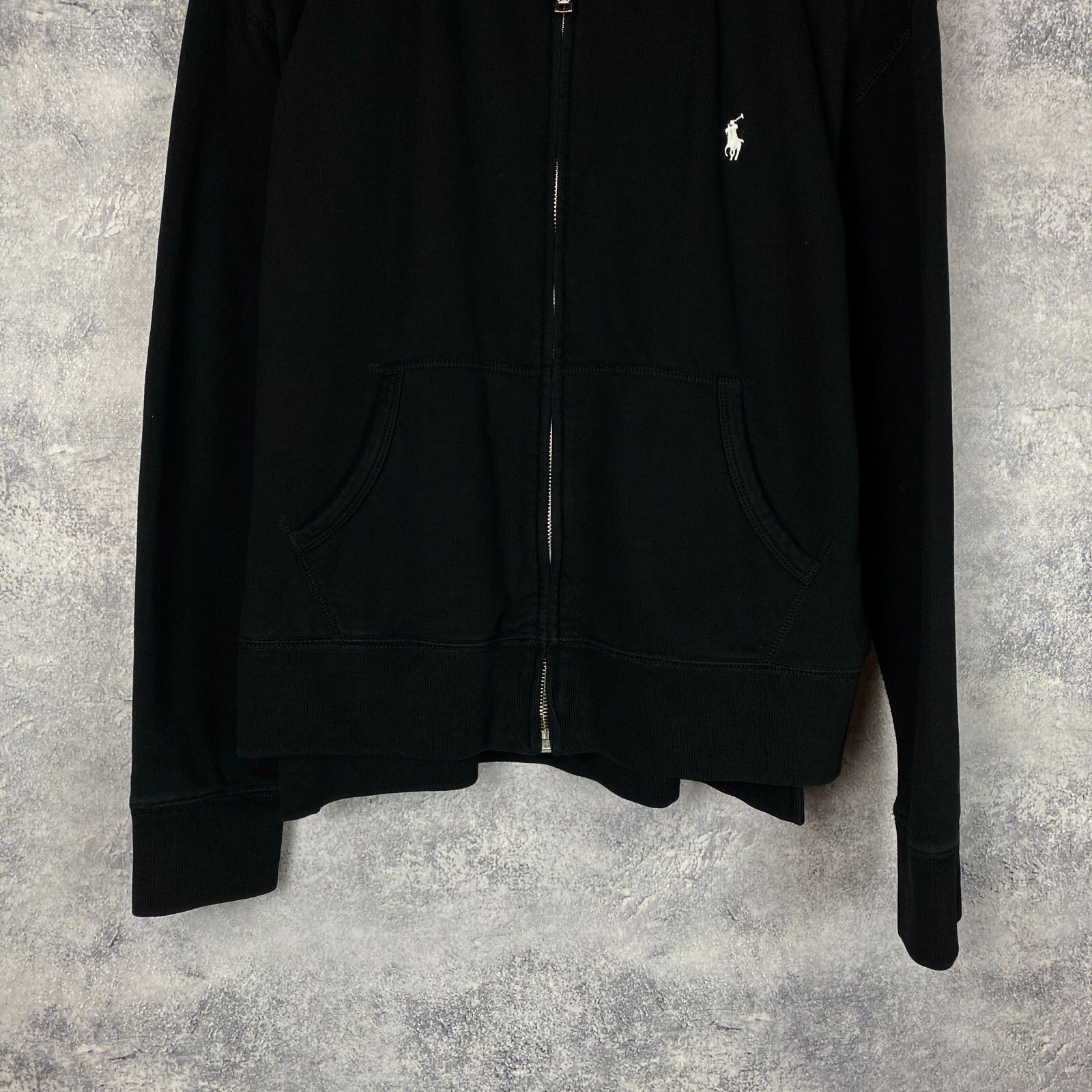Polo Ralph Lauren Polo Ralph Lauren Women's Size XL Zip Hoodie Black ` Size XL / US 12-14 / IT 48-50 - 3 Thumbnail
