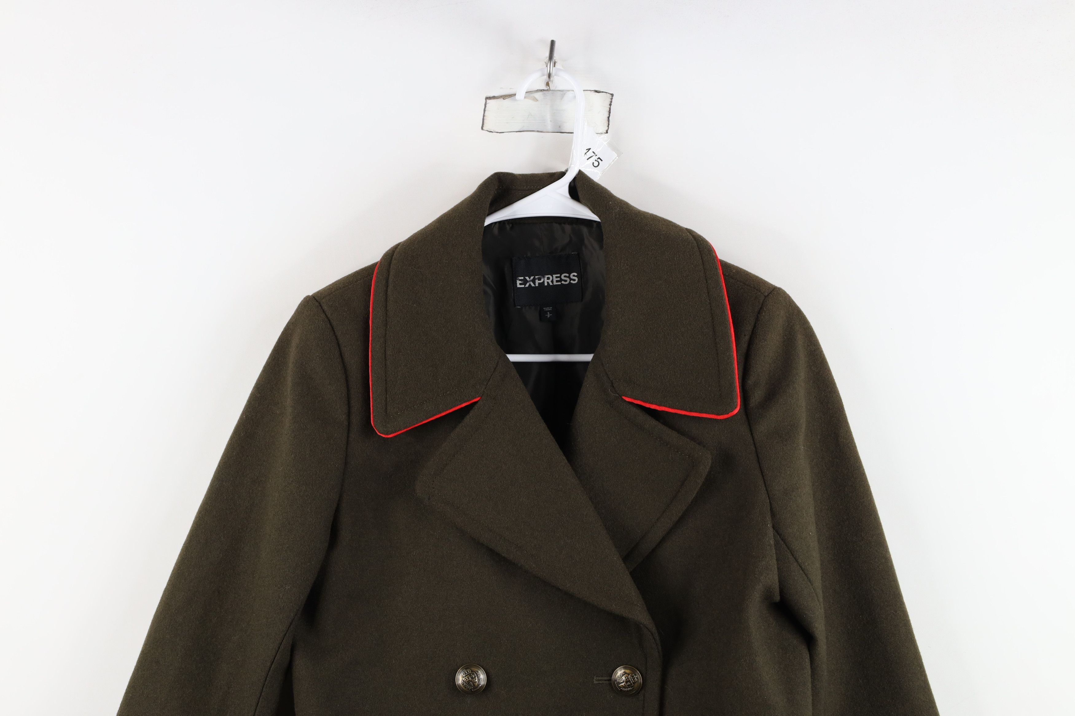 Express Vintage Y2K Express Breasted Military Style Peacoat Jacket Size S / US 4 / IT 40 - 2 Thumbnail