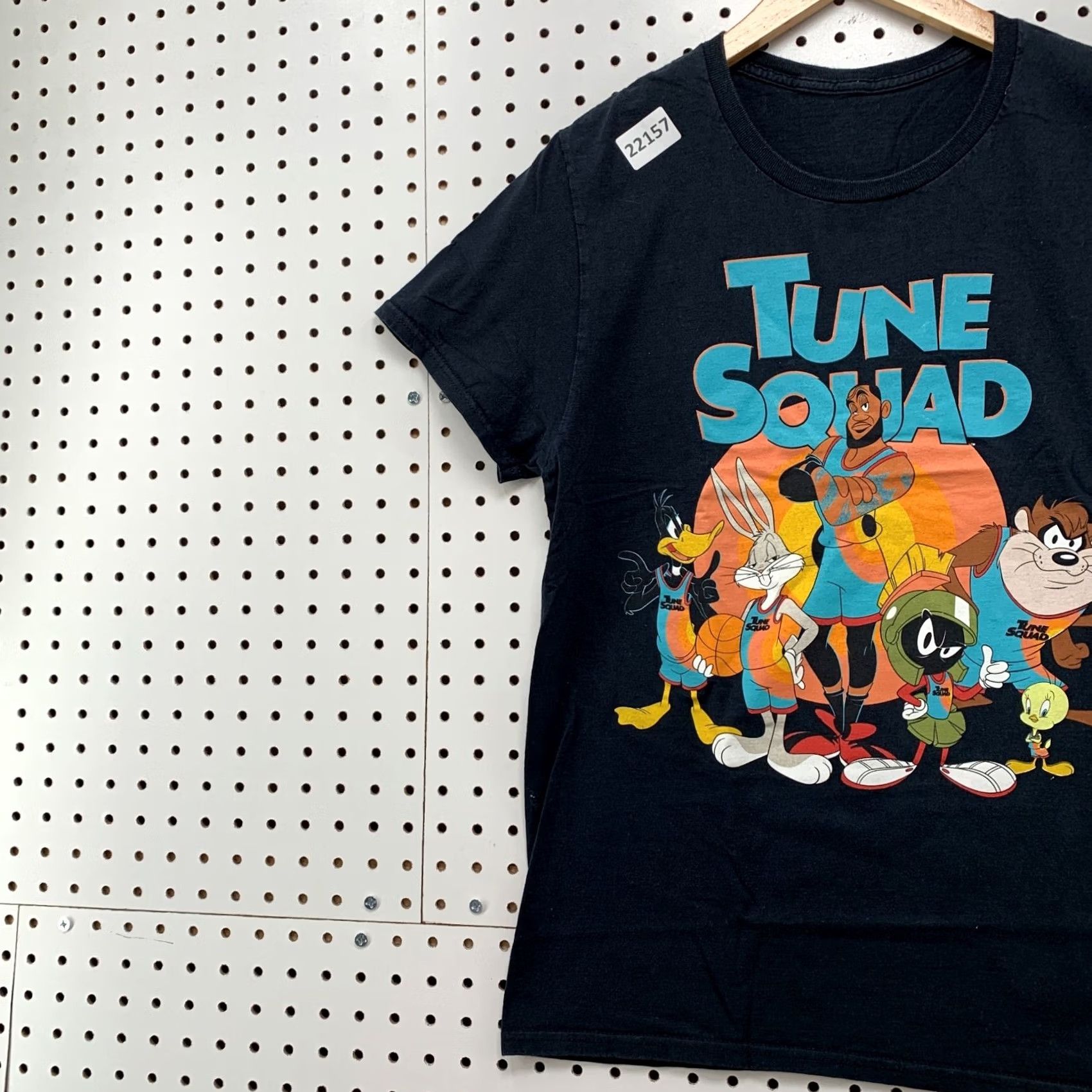 Vintage Tune Squad Shirt Black Looney Toons Lebron James Adult Small 18x27 Movie TEE Size US S / EU 44-46 / 1 - 3 Thumbnail