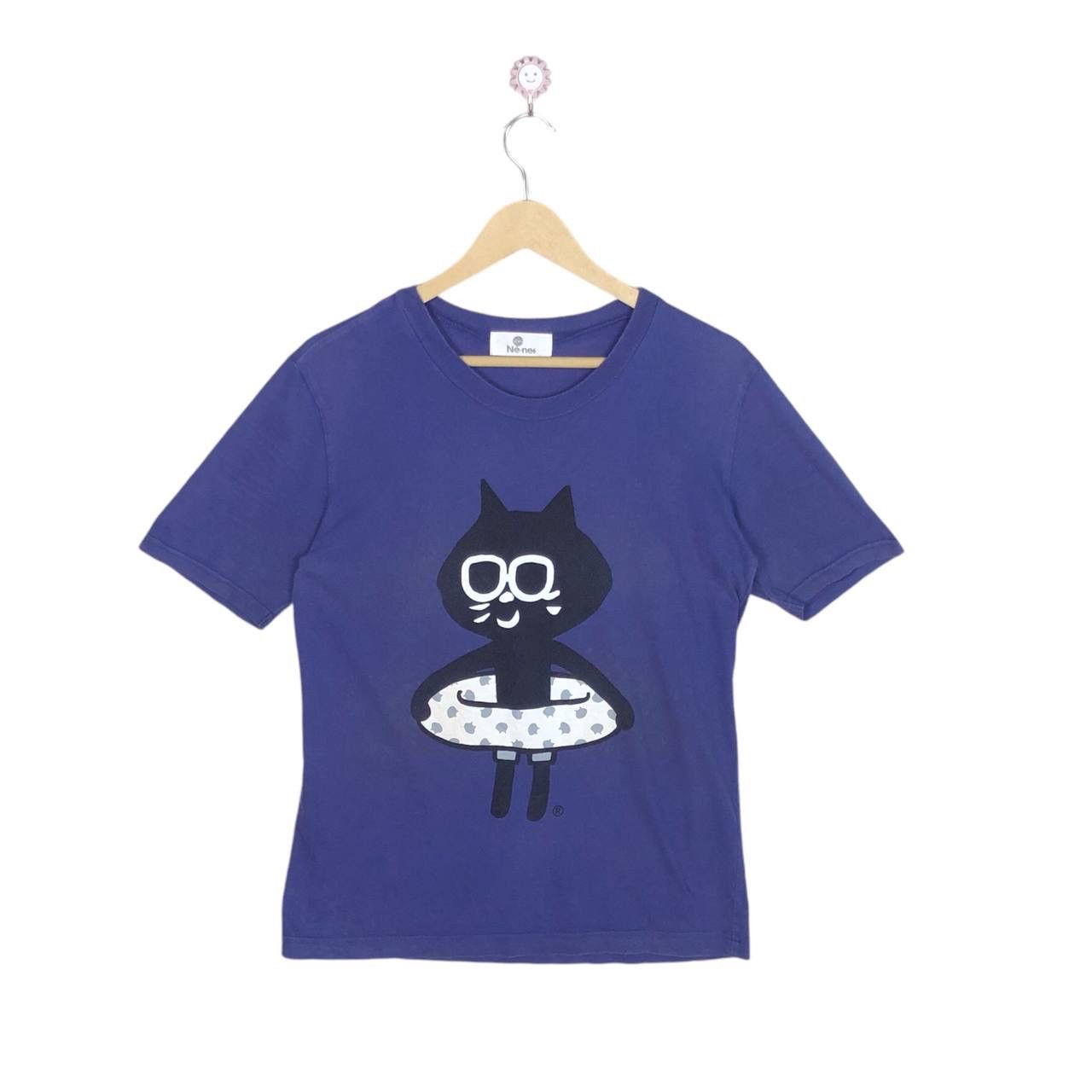Ne-Net Issey Miyake Ne Net Cat Swimming Tshirt Turtleneck Size US L / EU 52-54 / 3 - 1 Thumbnail