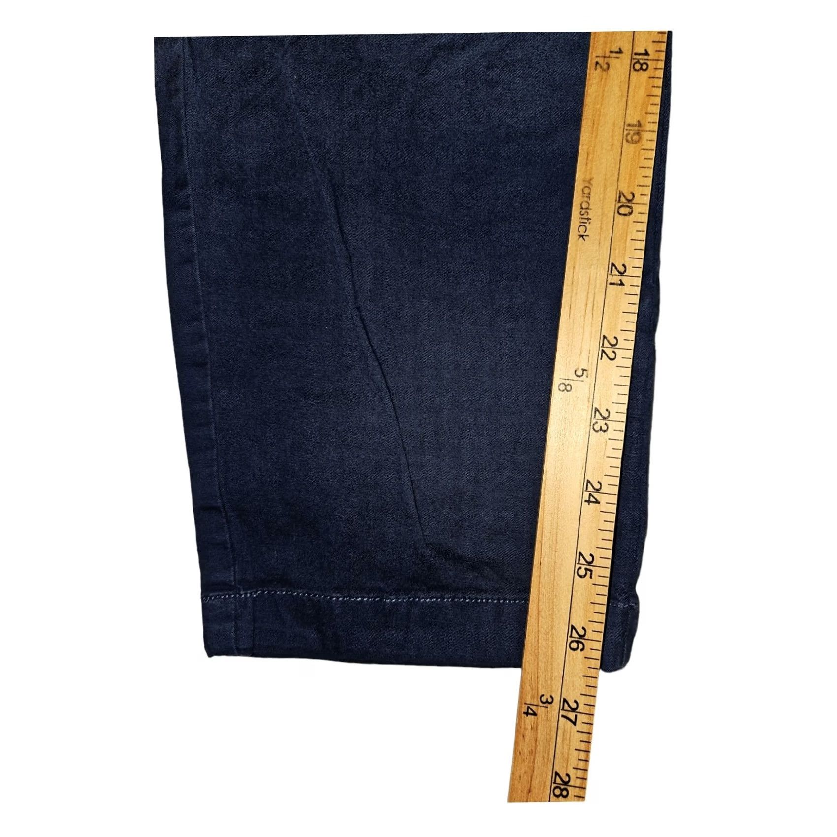 Bonobos Bonobos Pants Women Medium Short Navy Blue Elastic Waistband Draw String Chino Straight Pockets 26 Inseam Regular Rise Mid Size 32" / US 10 / IT 46 - 5 Thumbnail
