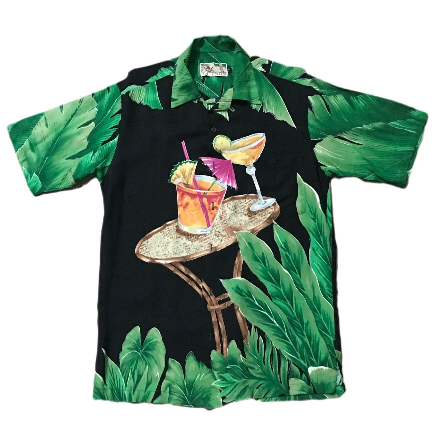 Tori Richard × Vintage 90s tori richard hawaiin cocktails shirt Size US S / EU 44-46 / 1 - 1 Thumbnail