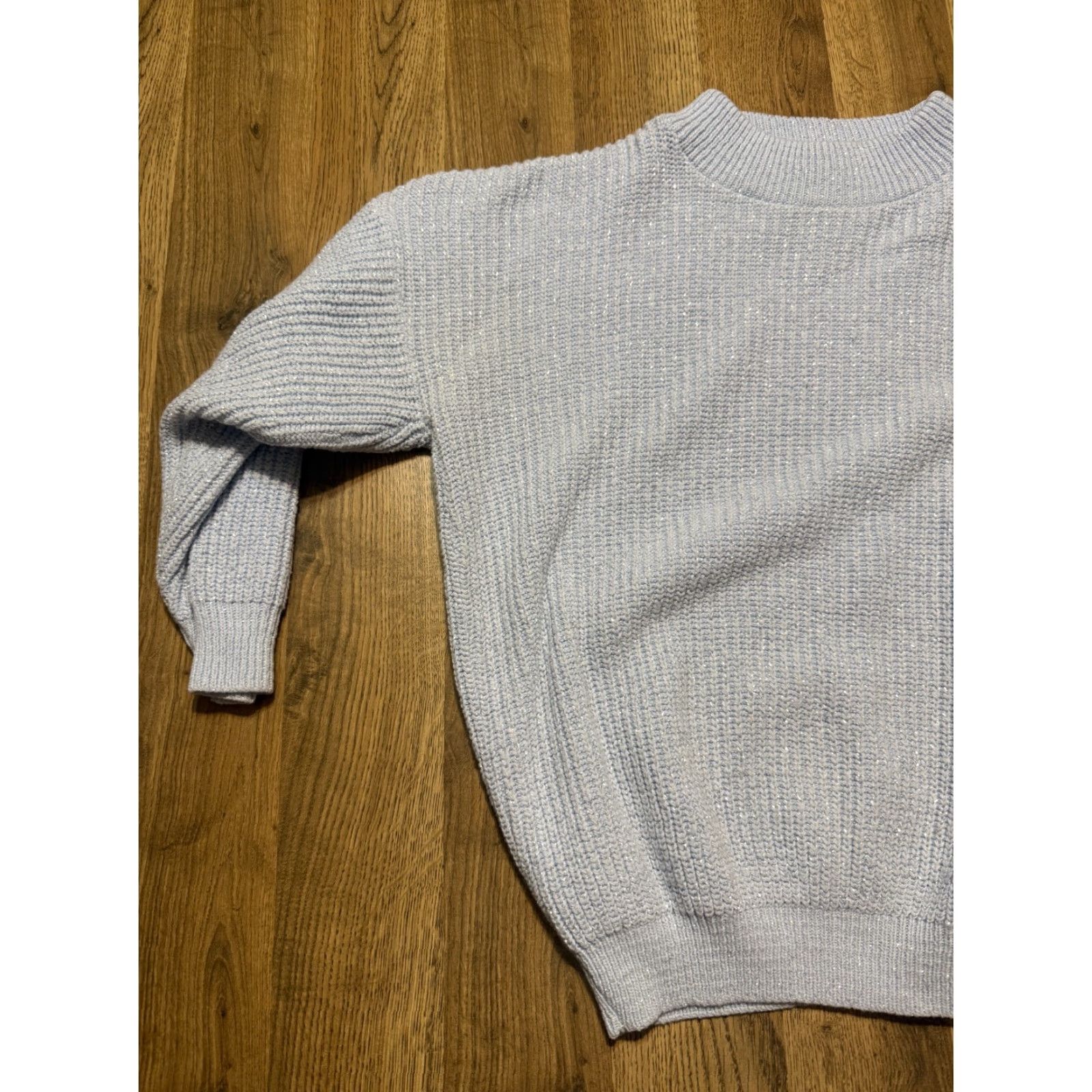 Vintage VINTAGE American Pride Sweater Woman Large Blue Silver Crewneck Pullover Knit Size L / US 10 / IT 46 - 3 Thumbnail