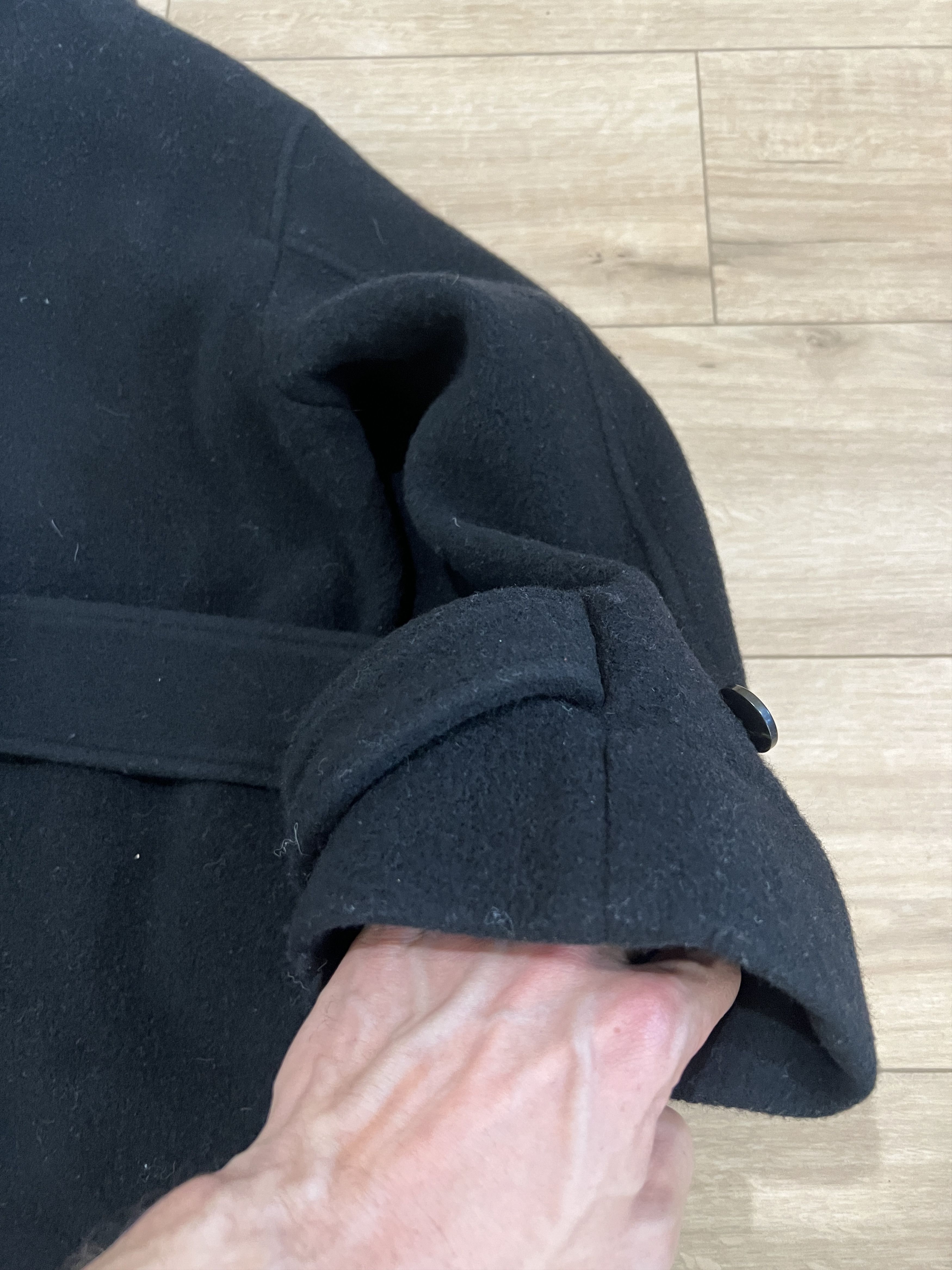 Cos COS Black Long Overcoat Wool Blend Minimal Overcoat Size US S / EU 44-46 / 1 - 6 Thumbnail