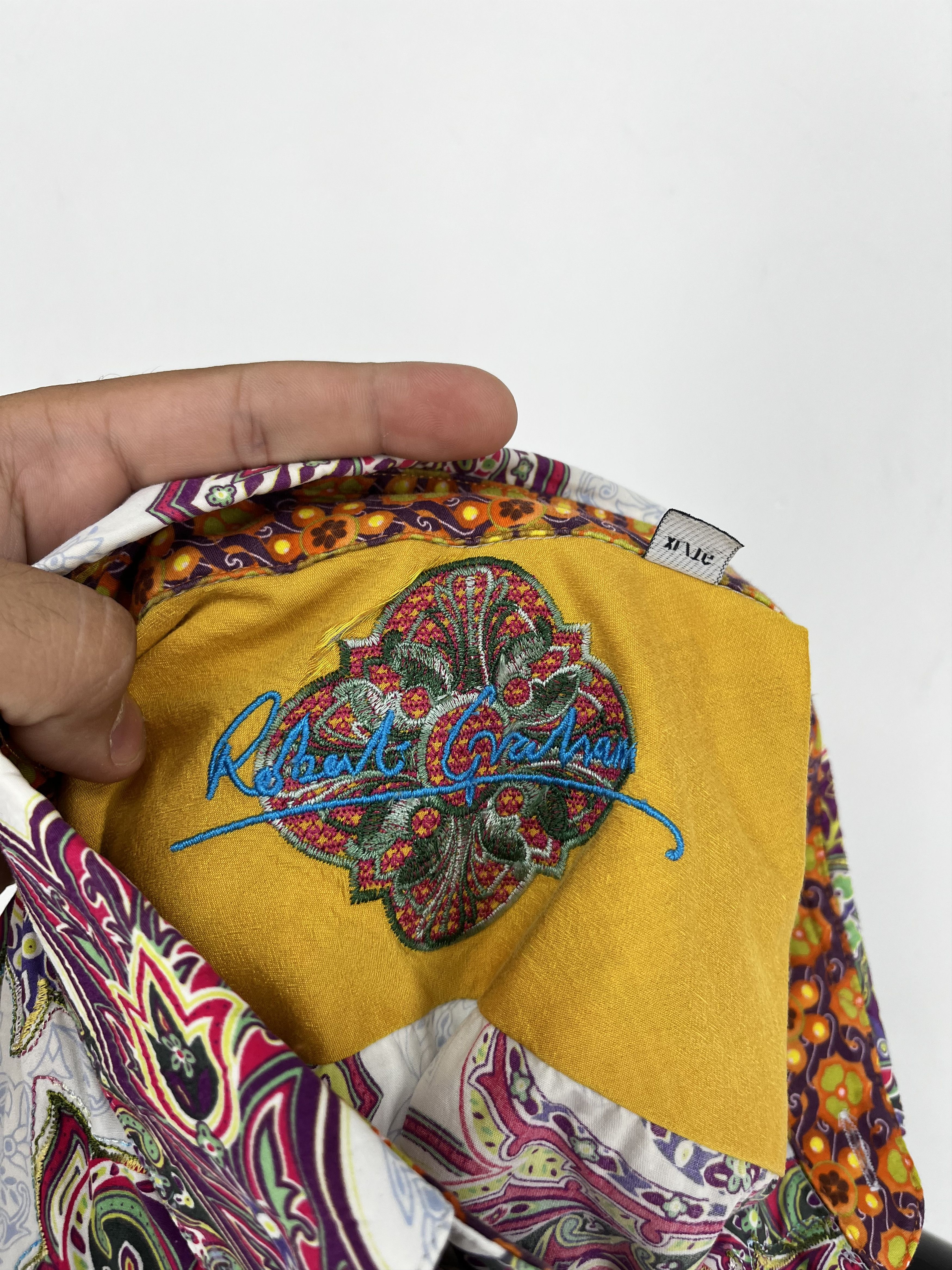 Other Robert Graham Bonaire Blue Funky Fractal Floral Paisley SzXL Size US XL / EU 56 / 4 - 9 Thumbnail
