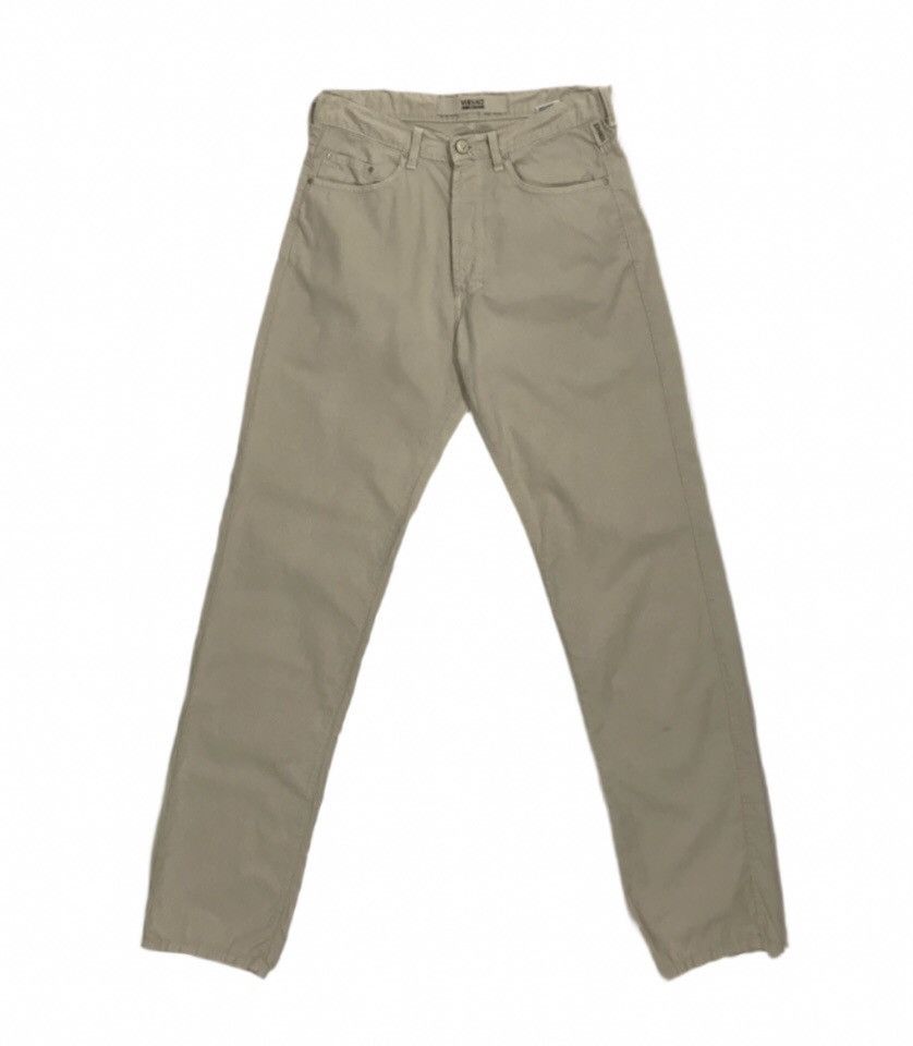 Vintage Versace Jeans Couture Velvet Pants Men's 32 Beige
