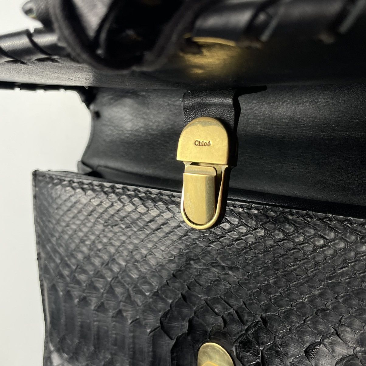Chloe RARE Chloé Exotic Python Flap Bag Phoebe Philo Era 2003–2006 Size ONE SIZE - 12 Thumbnail