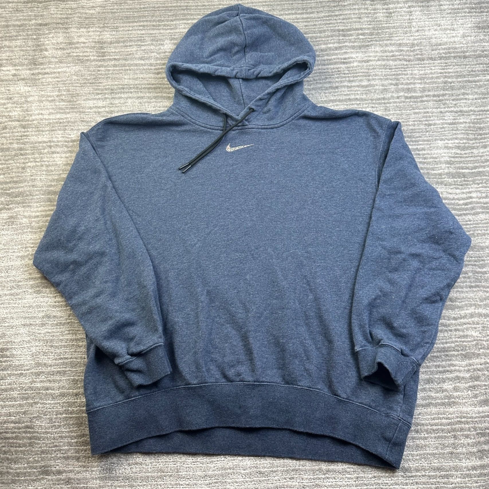 Nike Nike Center Swoosh Hoodie Mens Small Blue Pullover Casual Sweater Size US S / EU 44-46 / 1 - 2 Thumbnail
