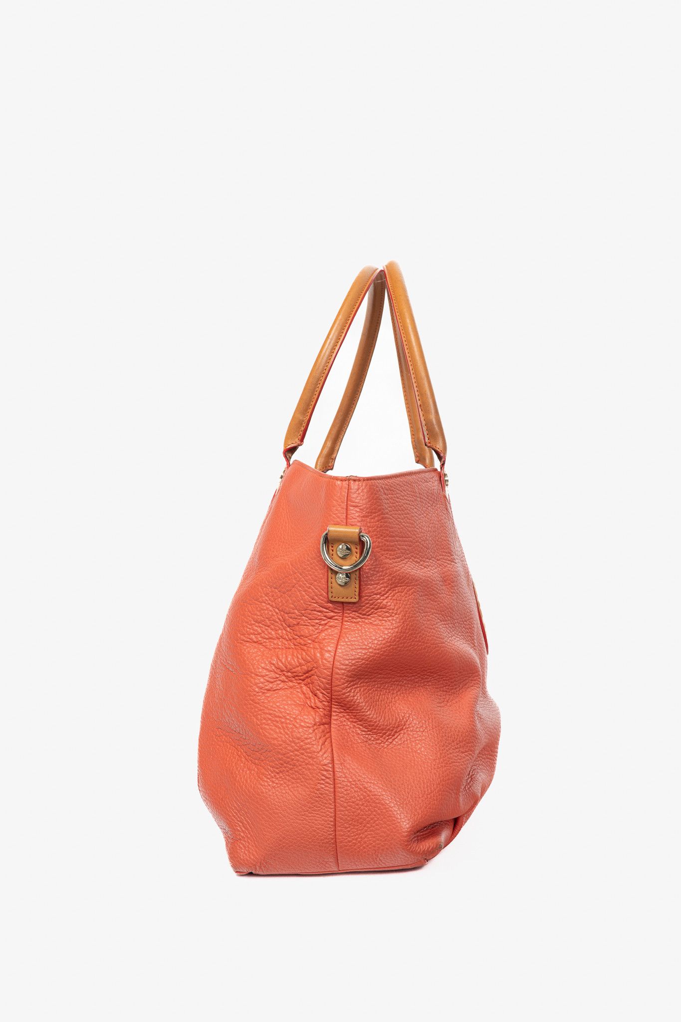 Vivienne Westwood Vivienne Westwood Cameo Orange Embossed-Logo Leather Tote Size ONE SIZE - 3 Thumbnail