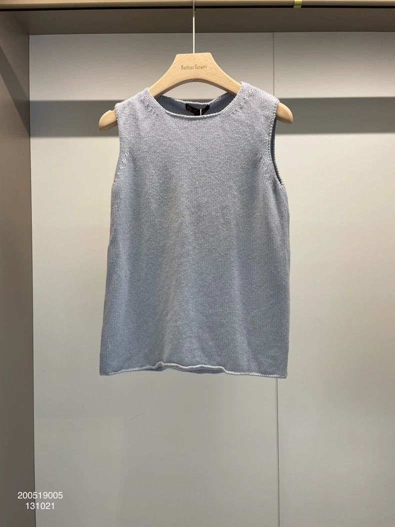 Loro Piana LORO PIANA Light blue cashmere vest Size M / US 6-8 / IT 42-44 - 1 Thumbnail