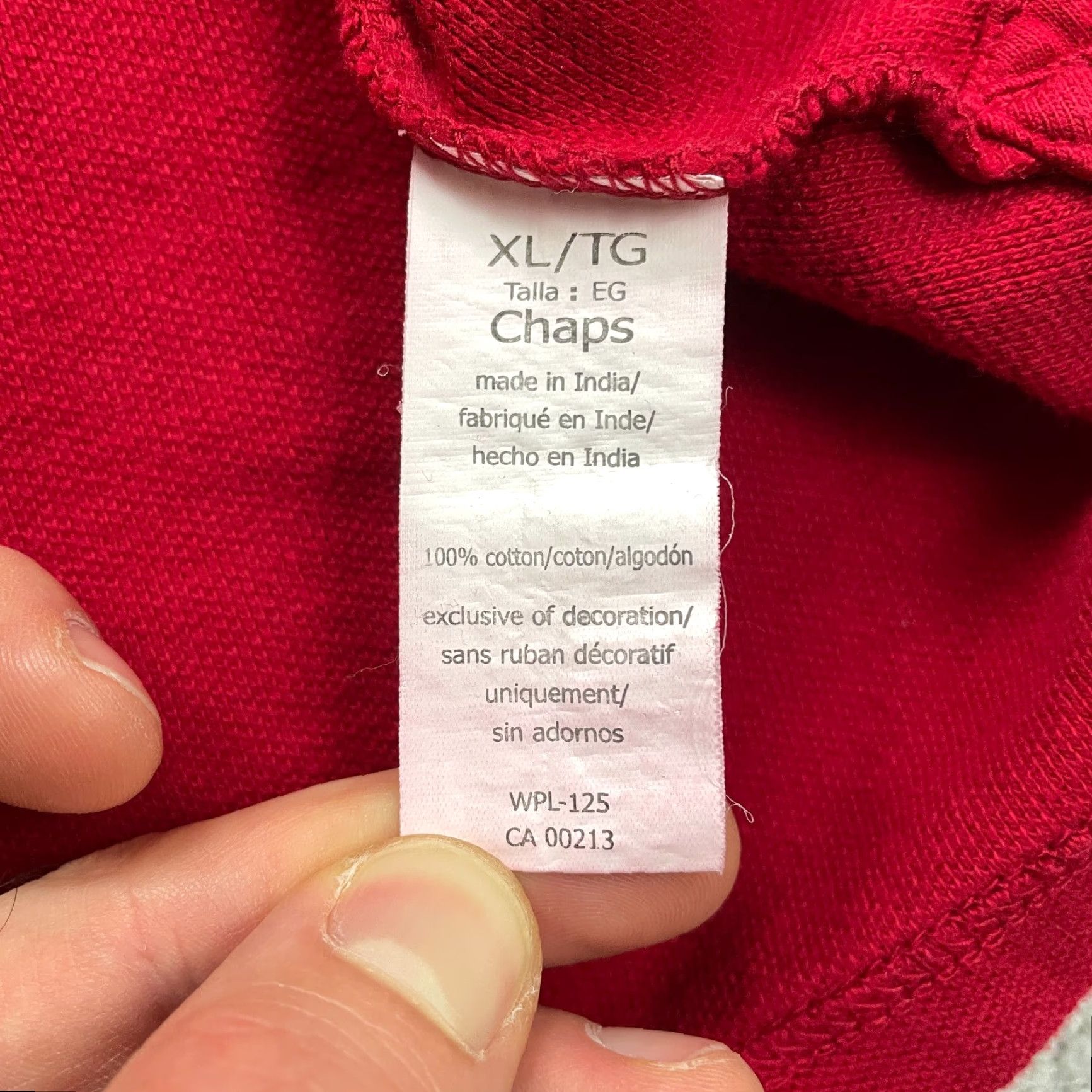 Chaps Chaps Polo Shirt Mens XL Red Long Sleeve Cotton Collared Golf Outdoor Casual Top Size US XL / EU 56 / 4 - 7 Thumbnail