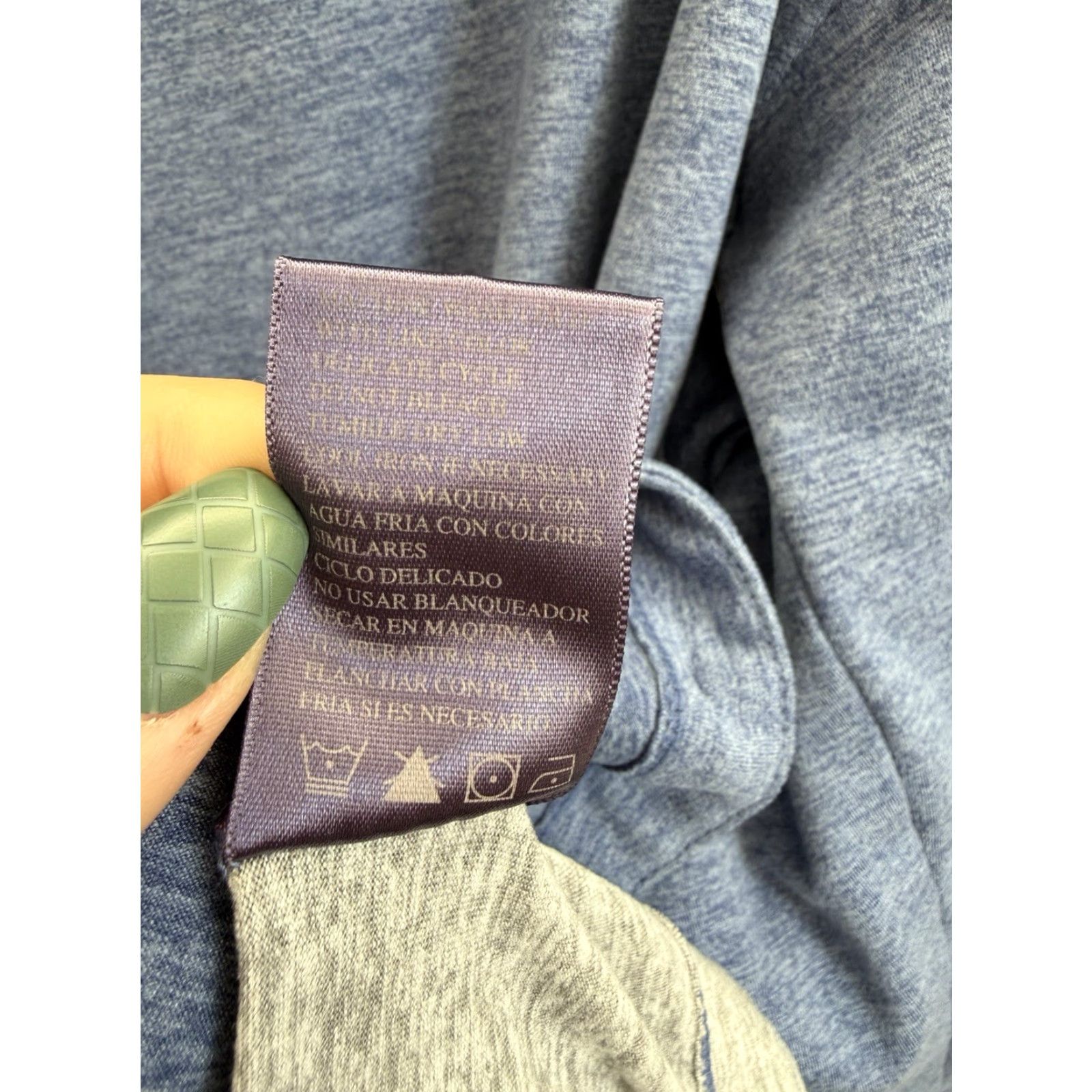 Vintage Tangerine Shirt Womens XXL Blue Gray Long Sleeve Hooded High Neck Pullover Casual Solid Knit Shirt Womens Mens? Size XXL / US 16-18 / IT 52-54 - 6 Thumbnail