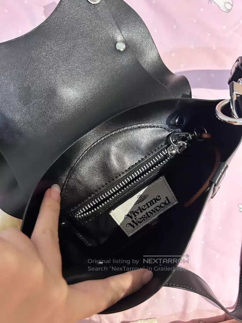 Vivienne Westwood Vivienne Westwood size os Black Crossbody Bag, Cowhide Mate Size ONE SIZE - 5 Thumbnail