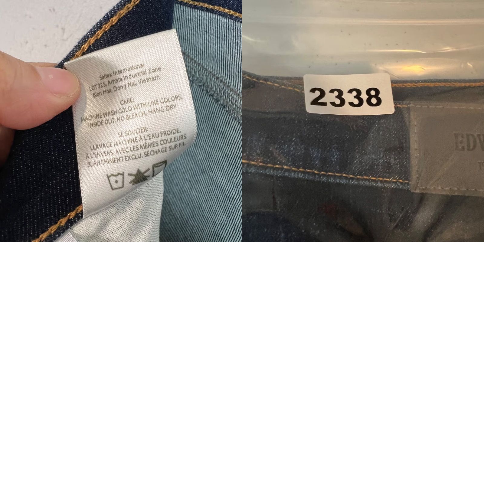 Edwin Edwin Womens Jeans Slim Straight Dark Wash Cotton Blend Denim 31 Blue Size 31 Slim Straight Womens Jeans Size 24" / US 00 / IT 34 - 9 Thumbnail