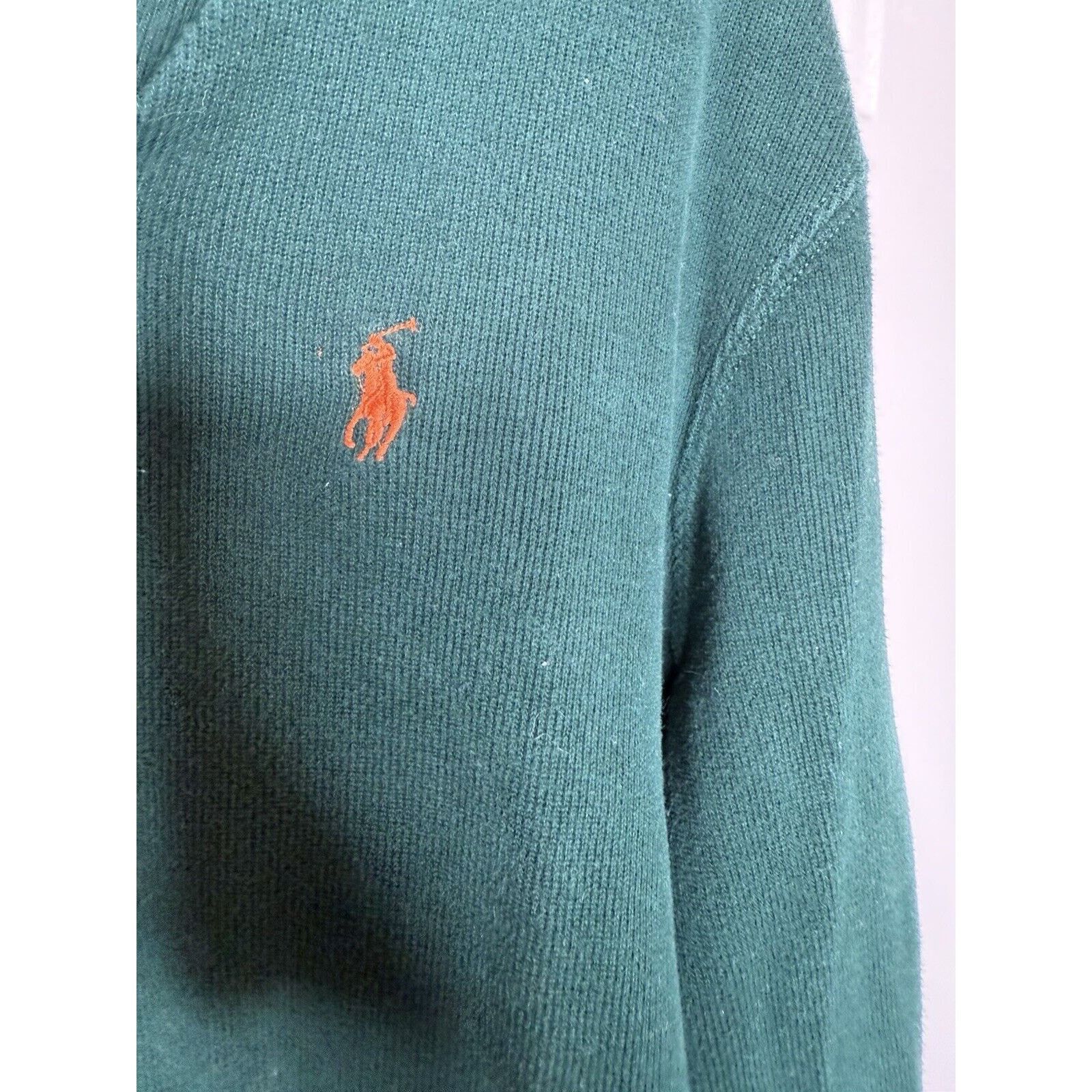 Polo Ralph Lauren Polo Ralph Lauren Sweater Men's Large Green Orange Shawl Size US L / EU 52-54 / 3 - 3 Thumbnail