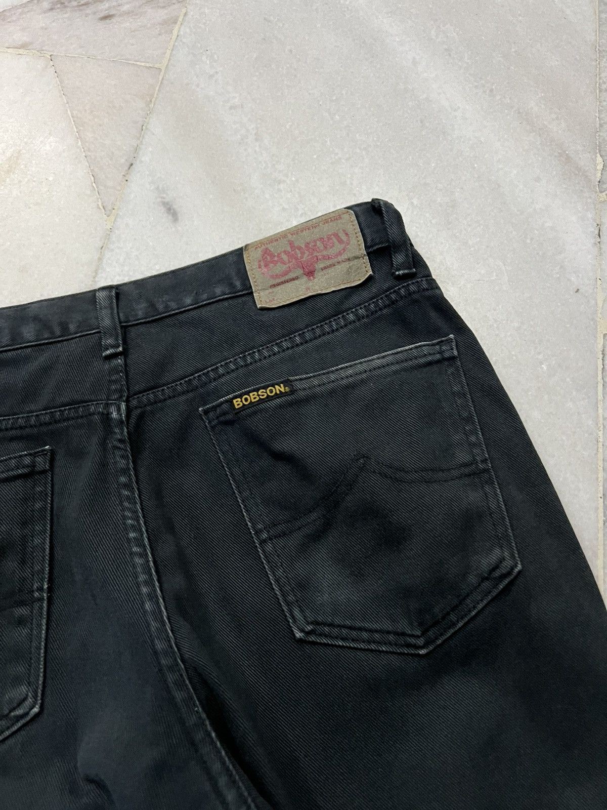 Japanese Brand VINTAGE 90’s BOBSON BUFFALO HEAD WASHED JEANS Size US 30 / EU 46 - 11 Thumbnail