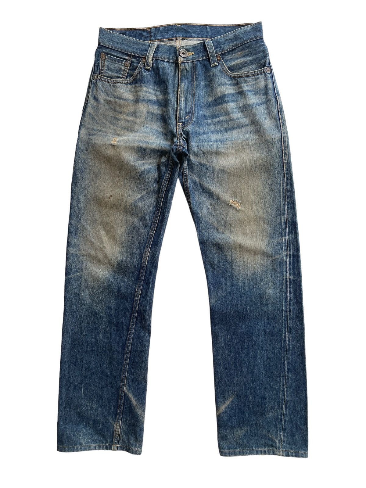 Levi's Vintage Clothing Vintage Levis 502 Japan Selvedge Distressed Denim Size US 30 / EU 46 - 1 Thumbnail