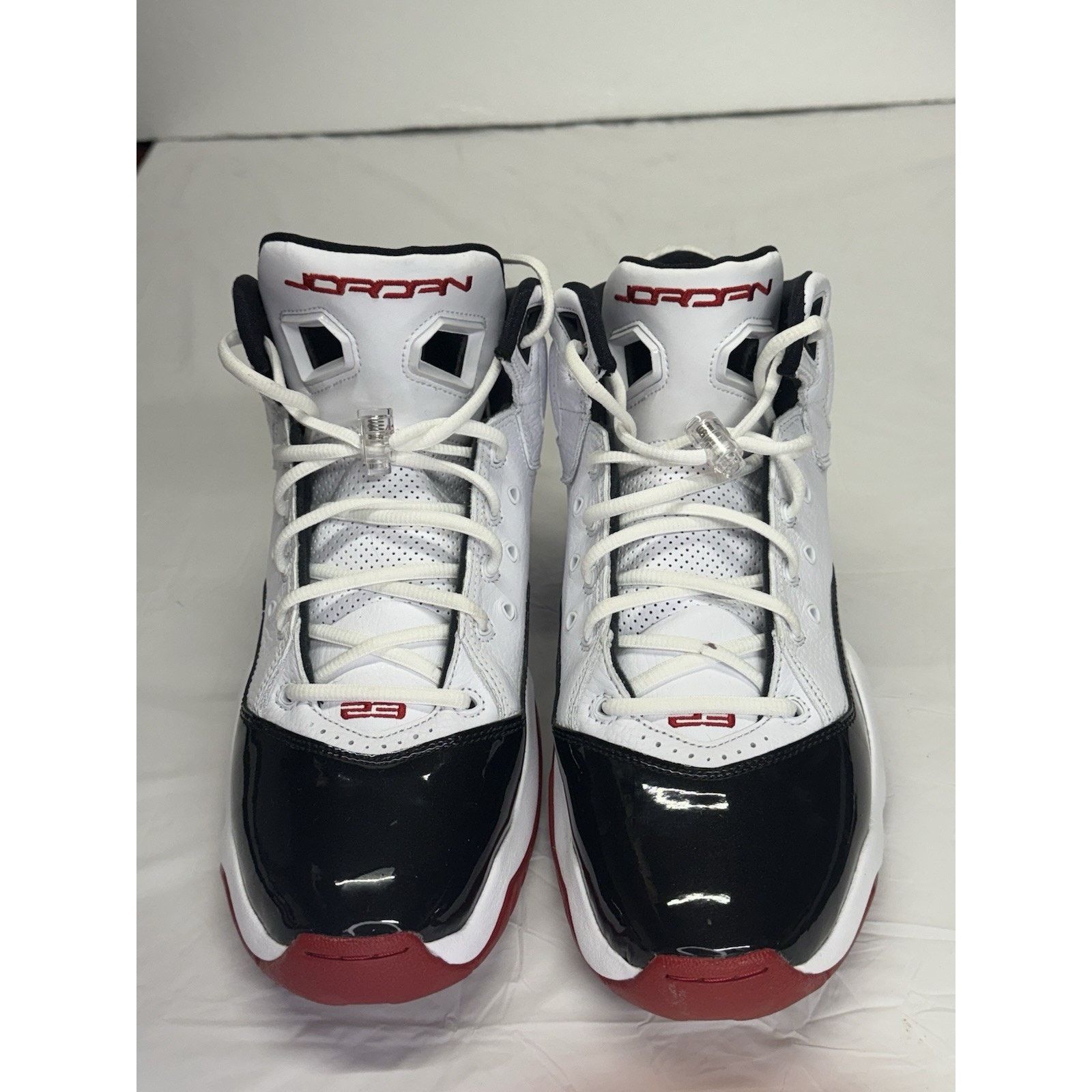 Nike Nike Size 12 Men’s Jordan B'Loyal White Red Black Size US 12 / EU 45 - 3 Thumbnail