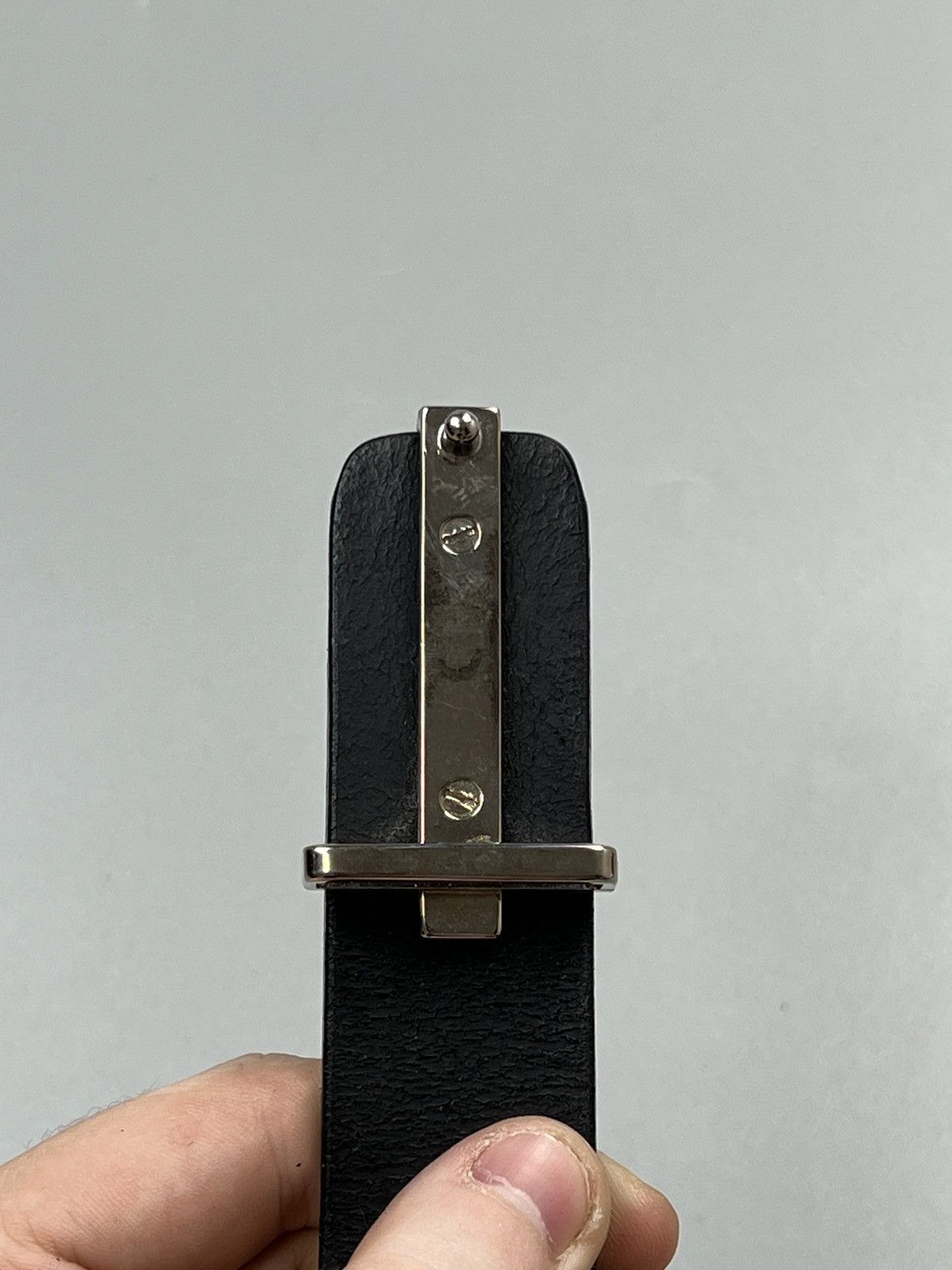 Etienne Aigner Etienne Aigner Black Leather Formal Belt (Y0609) Size ONE SIZE - 4 Thumbnail