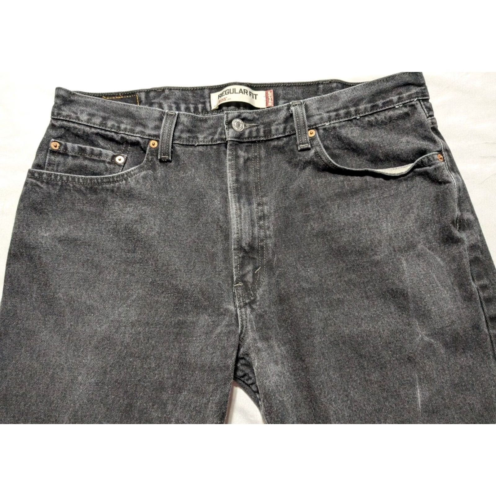 Levi's VTG Levi's 505 Regular Jeans Men 38x30 Black Denim Jeans Regular Fit Slim Straight 90s Fans Mens Size US 38 / EU 54 - 6 Thumbnail