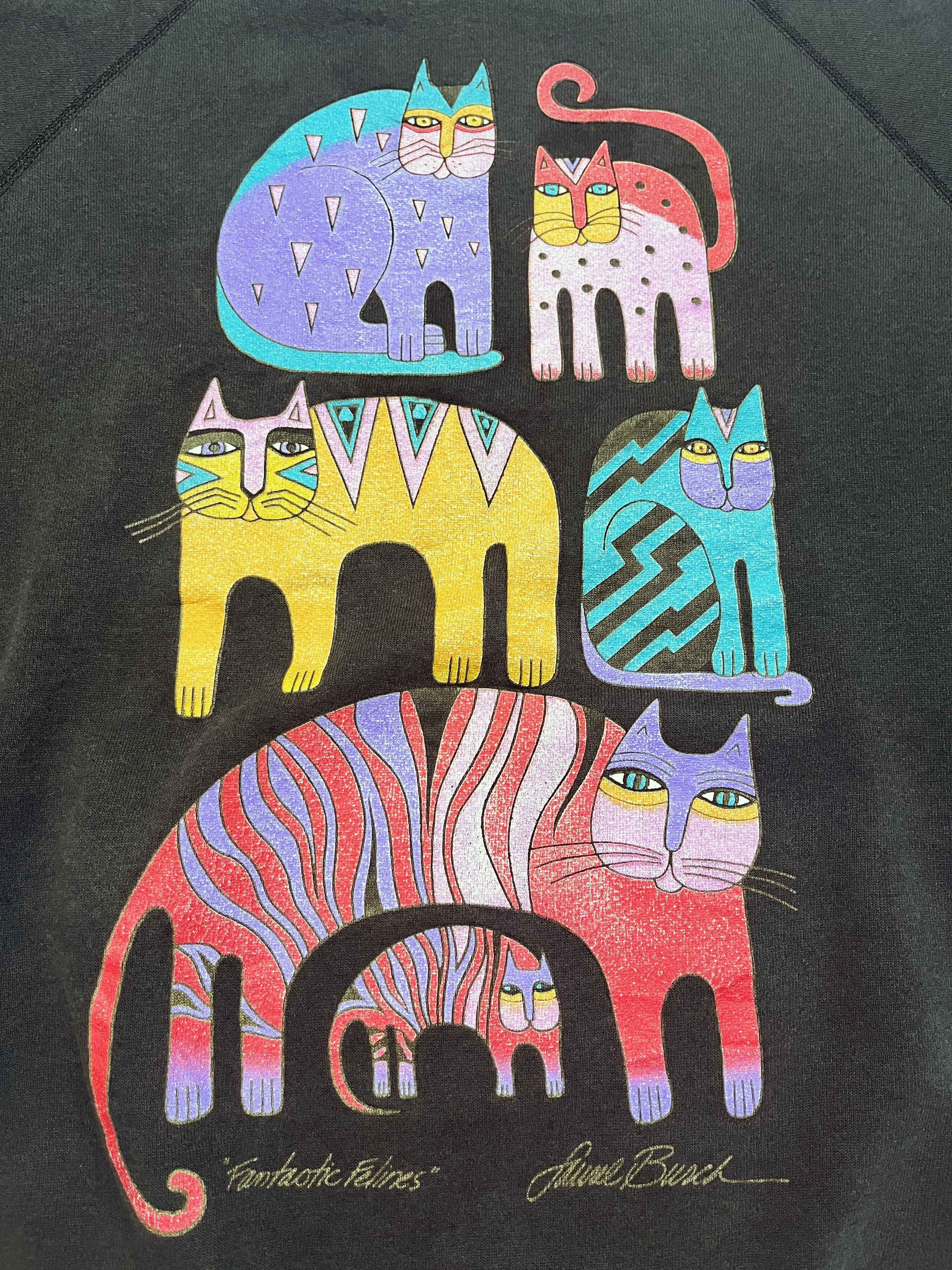 Vintage Vintage Fantastic Felines Cats Crewneck Sweatshirt Size US XL / EU 56 / 4 - 2 Thumbnail