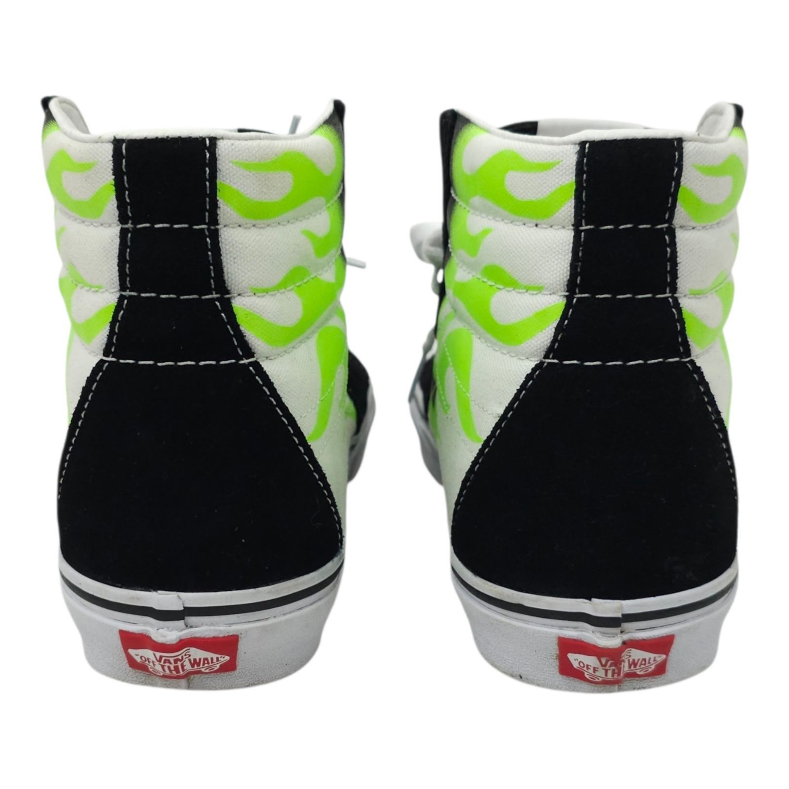 Vans Vans Sk8-Hi Green Flame Black White Sneaker Men 9 Women 10.5 Size US 9 / EU 42 - 4 Thumbnail