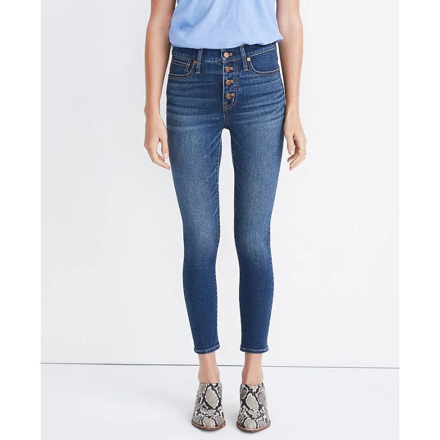 Madewell Madewell 9" Midrise Skinny Crop Light Wash Jeans 27 Size 27" / US 4 / IT 40 - 10 Thumbnail