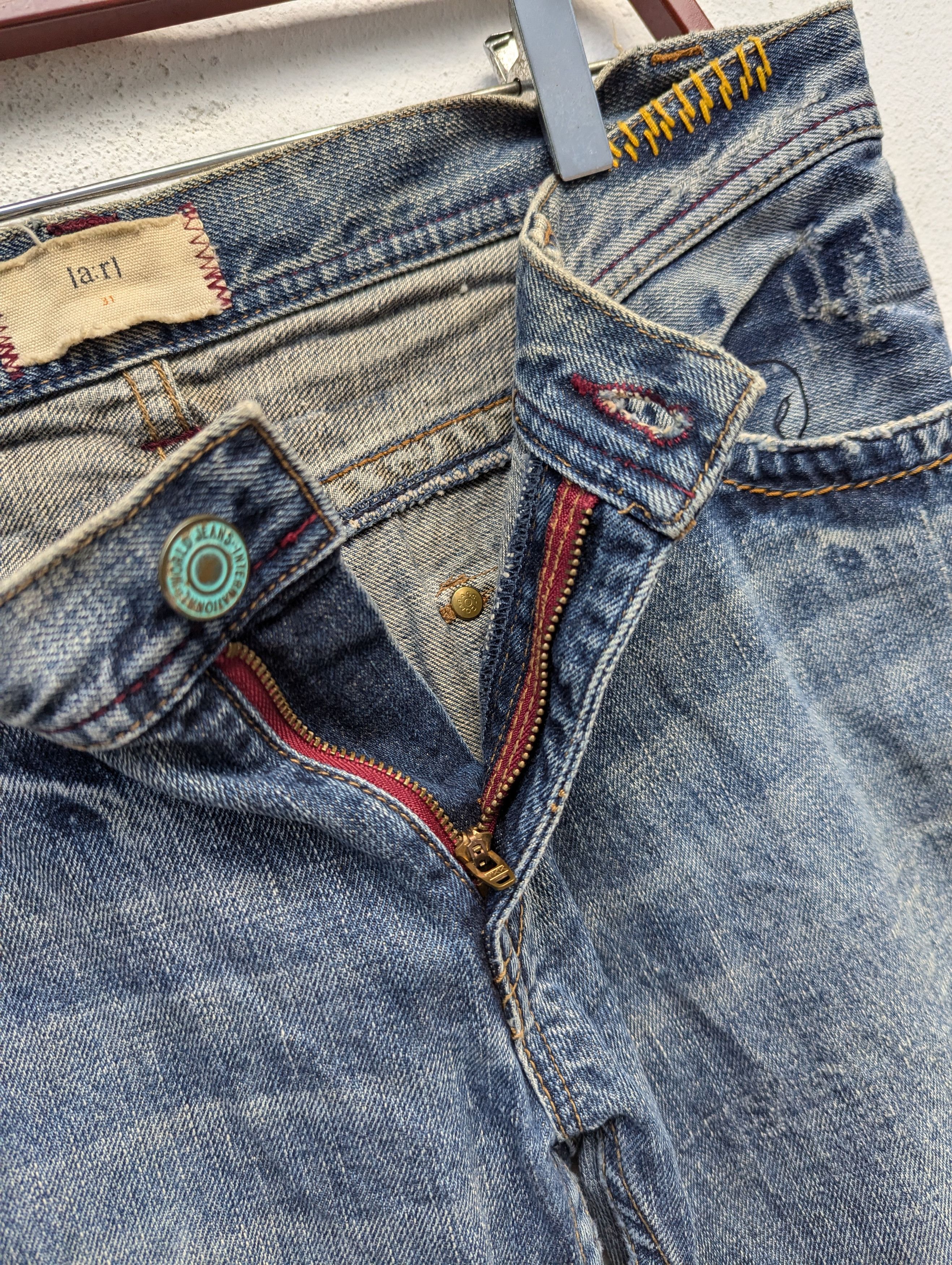 Japanese Brand × Vintage JAPANESE BRAND PATCHES DENIM PANTS Size 31" - 10 Thumbnail