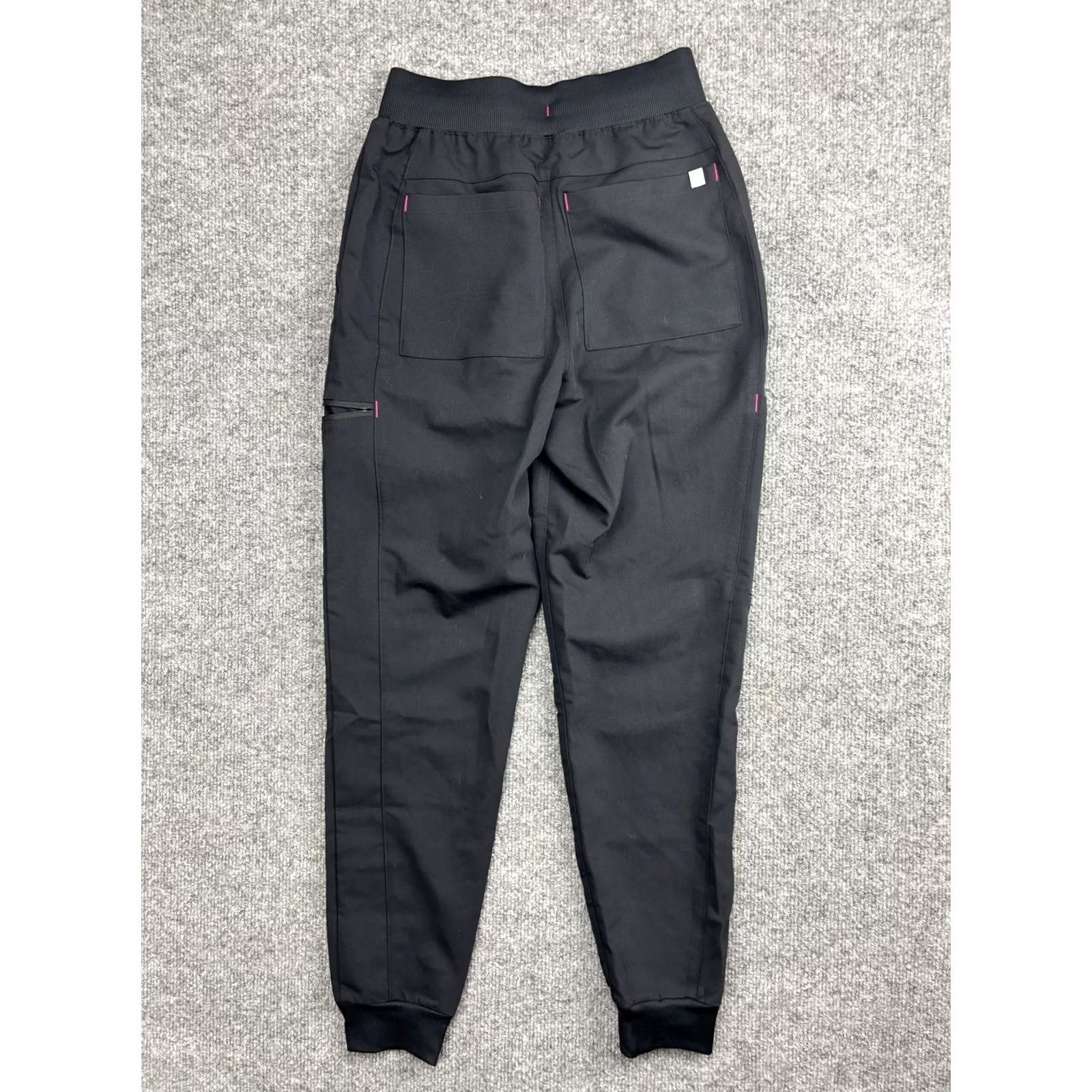Fabletics Fabletics Jogger Pants Womens XXS Black Woven Zip Pocket Drawstring Athleisure Size 24" / US 00 / IT 34 - 6 Thumbnail