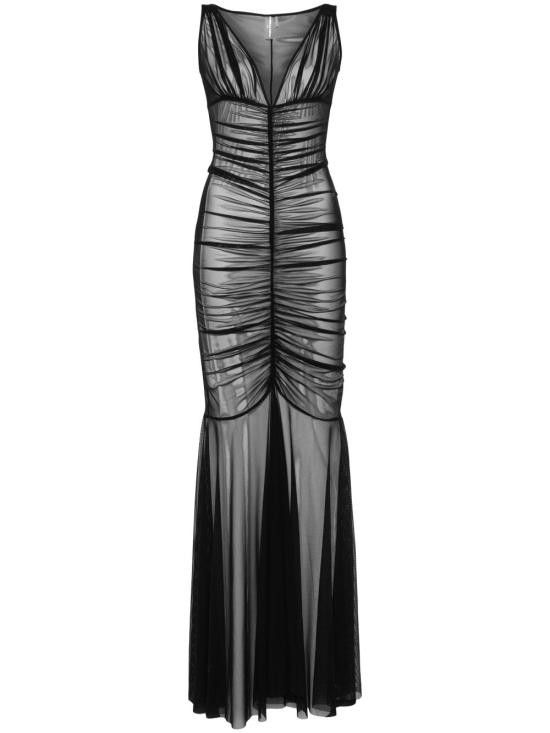 Norma Kamali NORMA KAMALI Women Long Skirts ST4243MSH34 001 Black Size S / US 4 / IT 40 - 1 Thumbnail