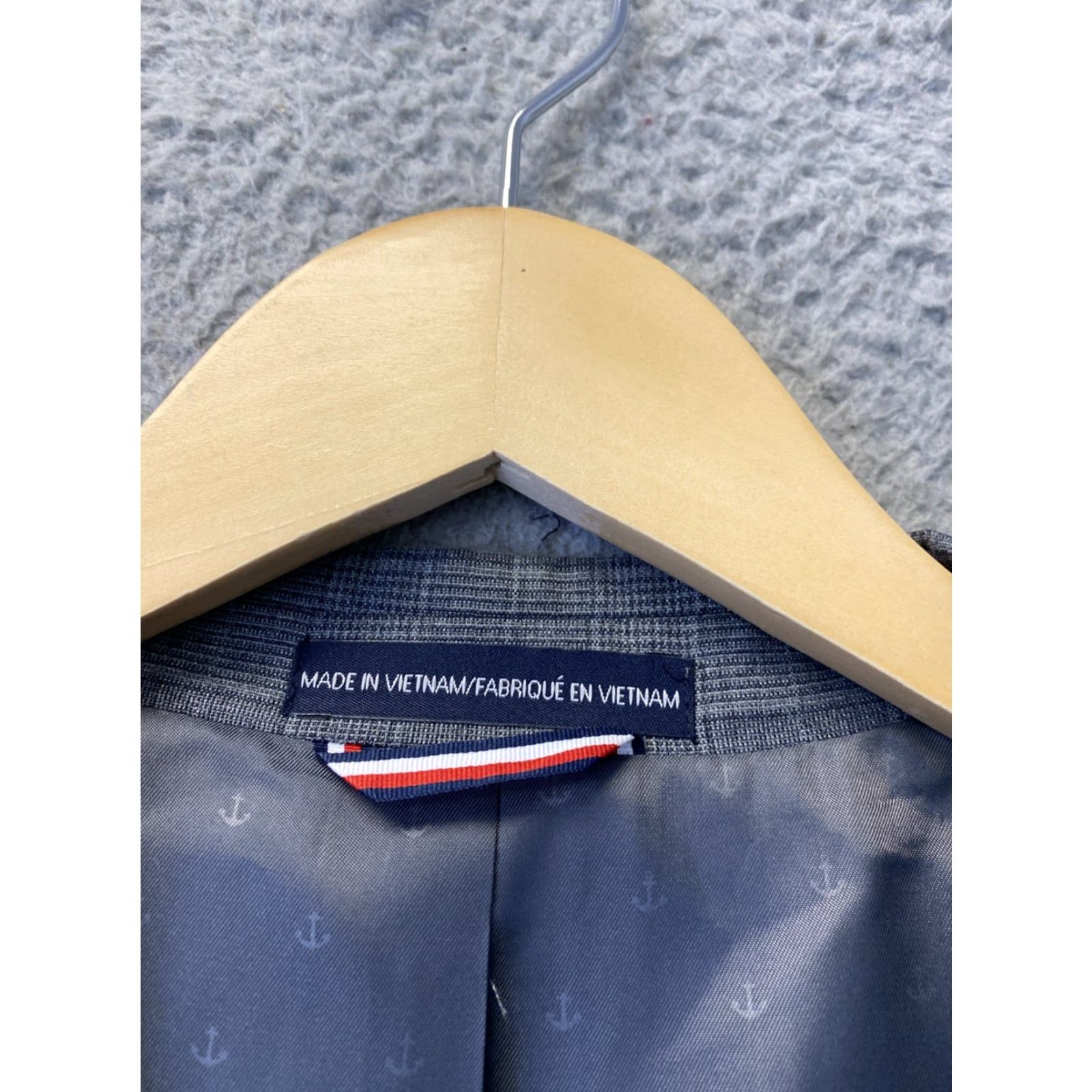 Tommy Hilfiger Tommy Hilfiger Gray Plaid Blazer 36S Sport Coat Jacket 135-12 Size 36S - 4 Thumbnail