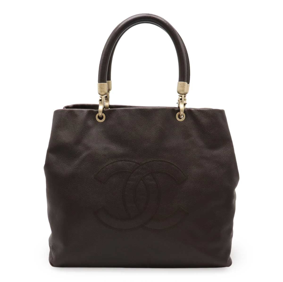 Chanel Chanel Chanel Coco Mark Caviar Tote Bag Leather Tote Bag Size ONE SIZE - 1 Thumbnail