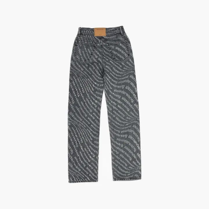 Alexander Wang Alexander Wang Zippered Gray Denim Pants for Women - Size 24" / US 00 / IT 34 - 2 Thumbnail