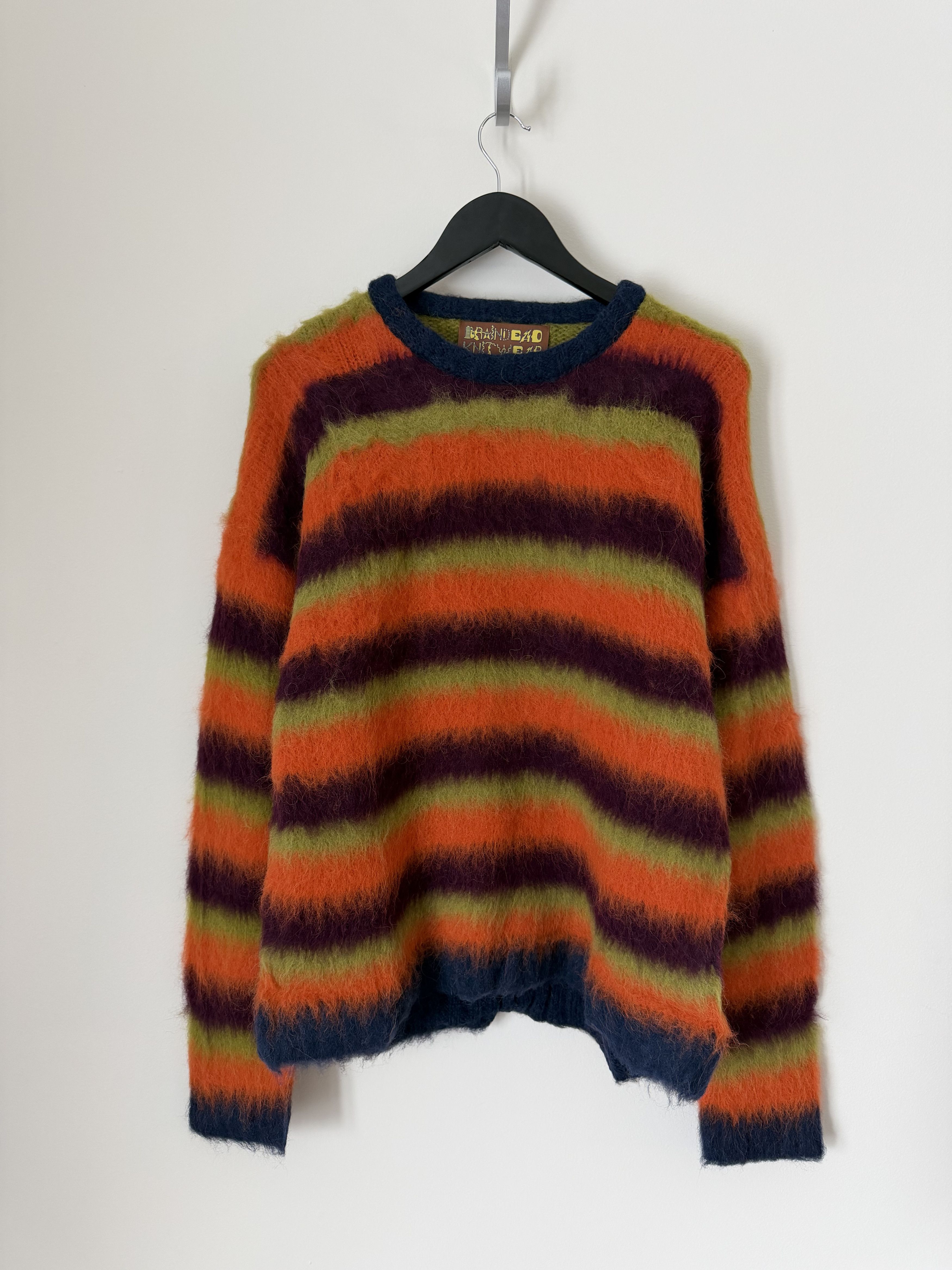 Brain Dead Brain Dead Blurry Lines Alpaca Sweater in Orange Size US L / EU 52-54 / 3 - 1 Thumbnail