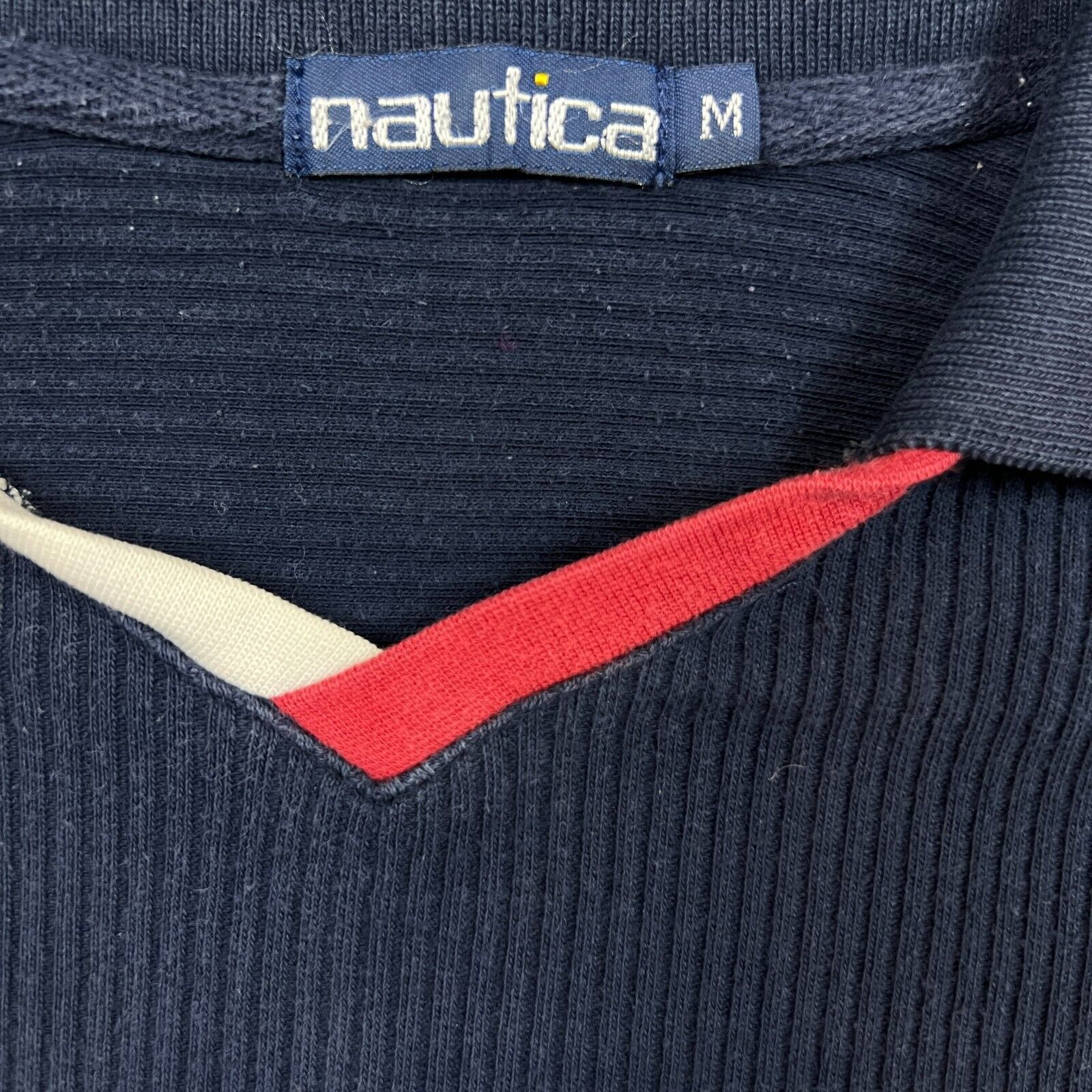 Nautica × Vintage Vintage 90s Nautica Shirt Medium Spellout Preppy Casual Polo Size US M / EU 48-50 / 2 - 5 Thumbnail