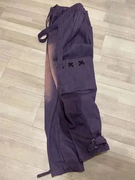 Other Punk Cargo Jeans Men Hip Hop Denim Trousers Size US 35 - 3 Thumbnail