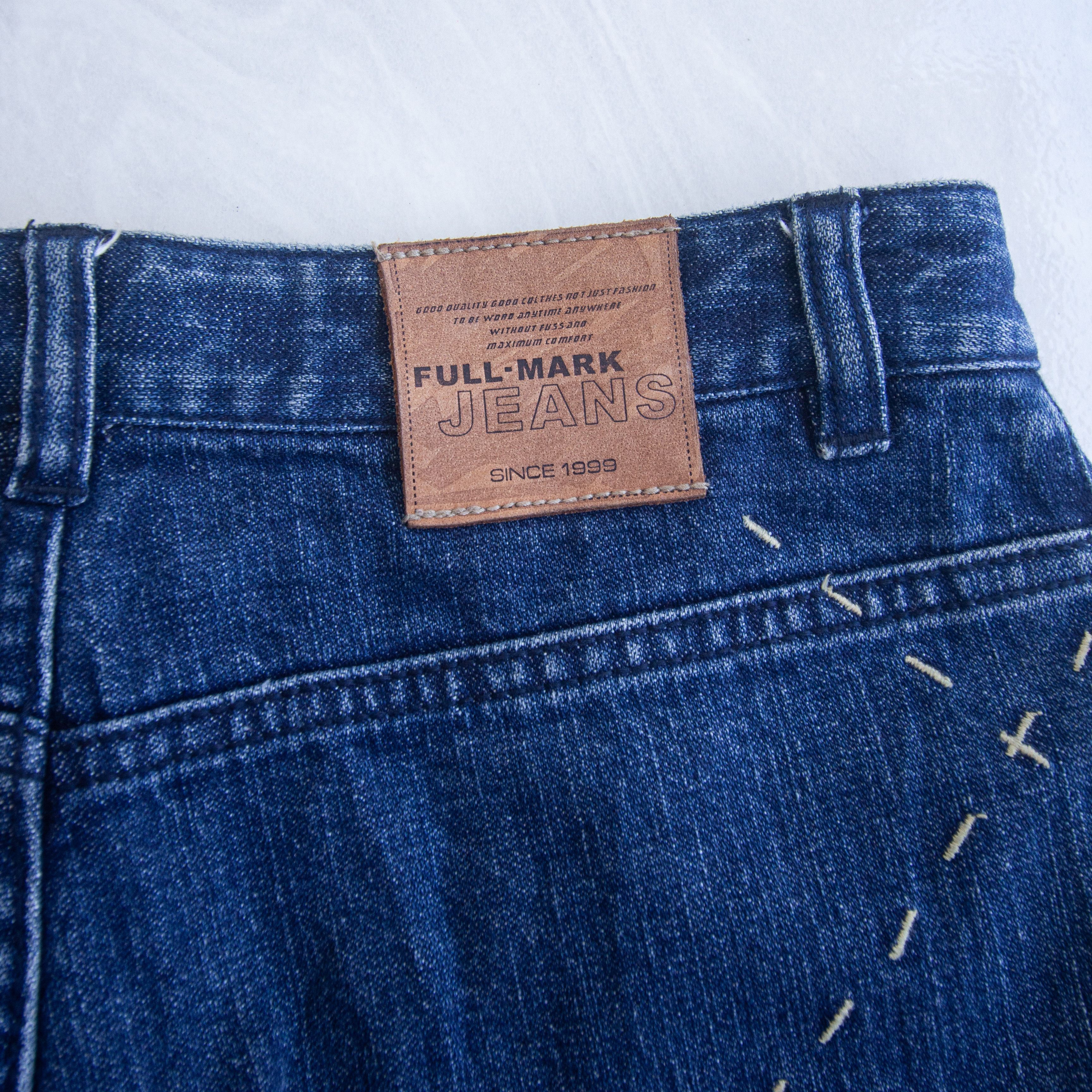 Japanese Brand Patchwork Flare Jeans by Fullmarks Size US 29 - 10 Thumbnail