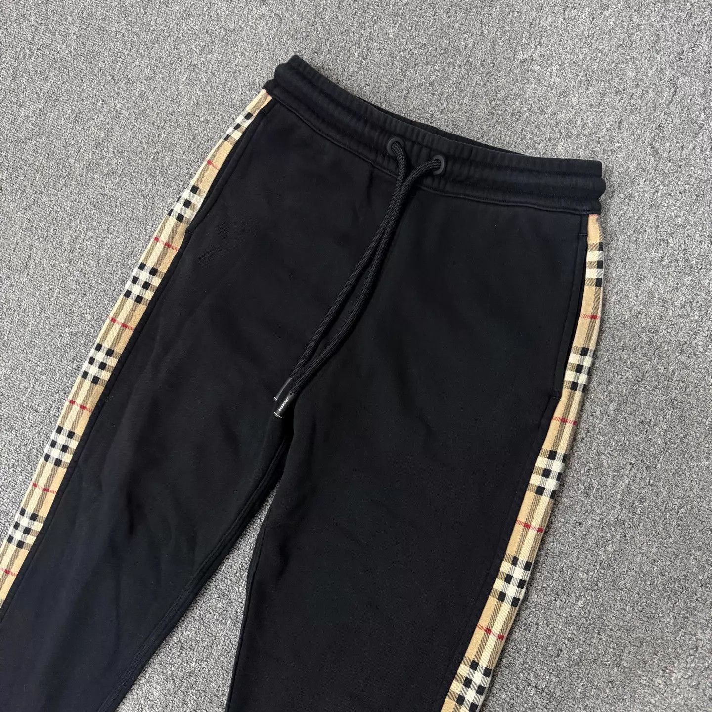 Burberry Burberry Black Check Paneled Track Pants XS Size 25" / US 0 / IT 36 - 3 Thumbnail
