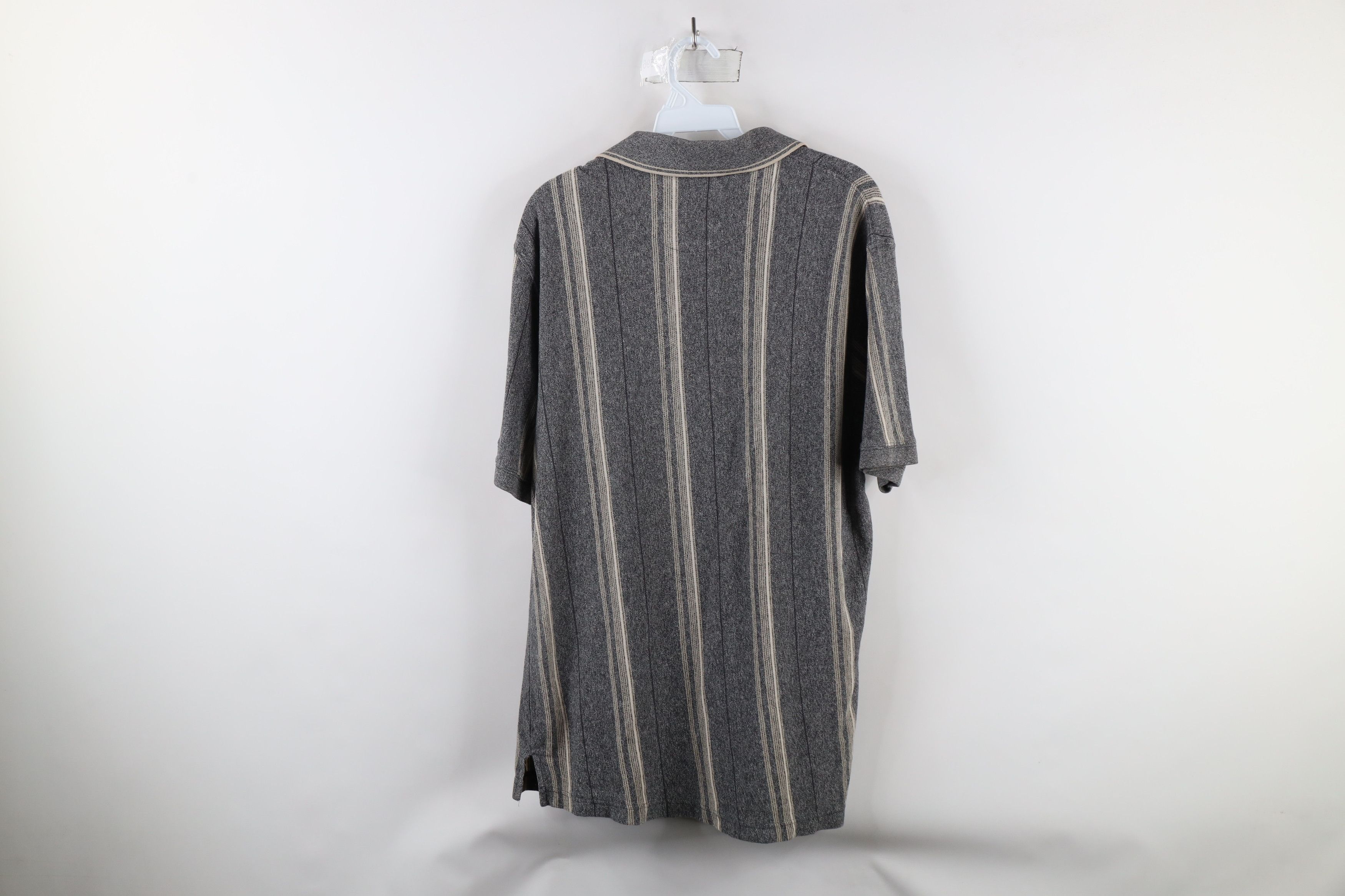Vintage Vintage 90s Streetwear Striped Knit Collared Polo Shirt Size US M / EU 48-50 / 2 - 9 Thumbnail