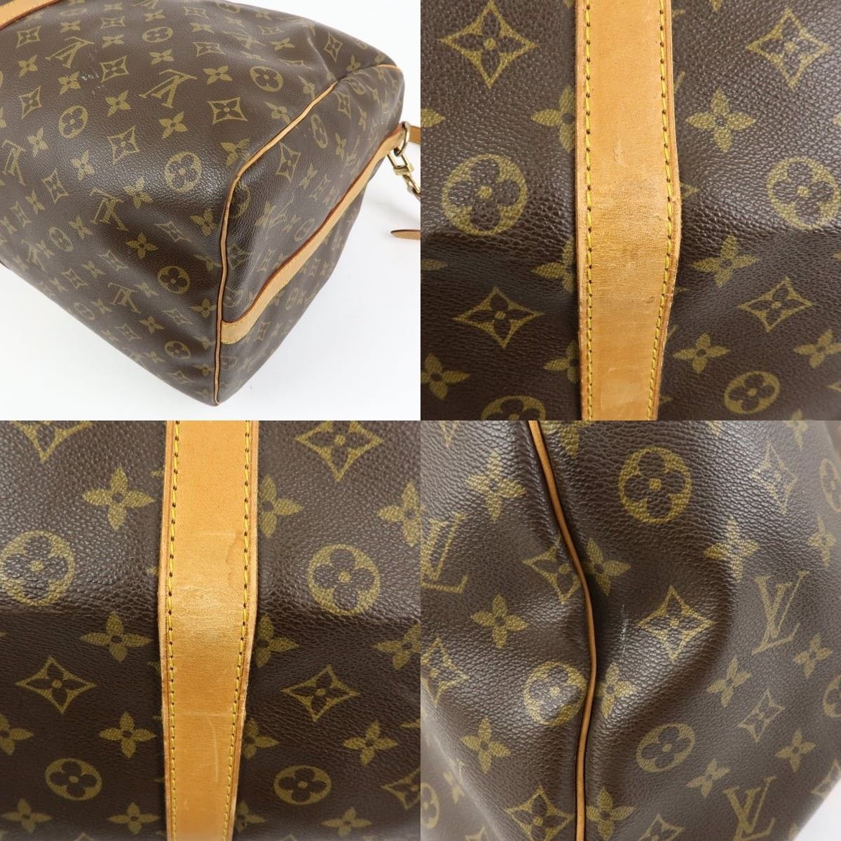 Louis Vuitton Louis Vuitton Monogram Keepall Bandouliere 60 Duffle Bag Size ONE SIZE - 6 Thumbnail