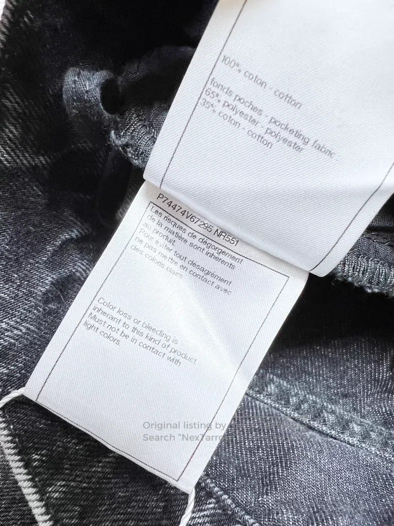 Chanel Chanel Smoke gray leather chain logo jeans Size 25" / US 0 / IT 36 - 7 Thumbnail