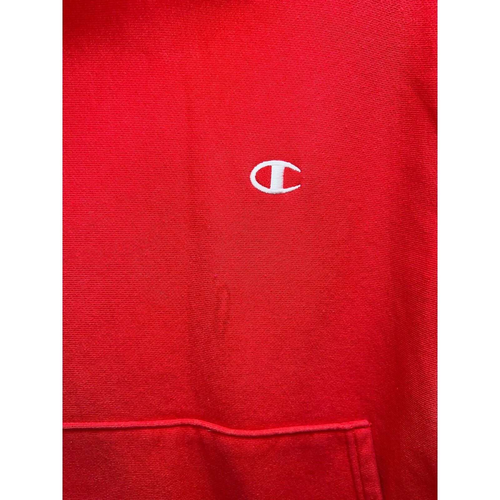 Vintage Champion Reverse Weave red Hoodie Y2K 2000s Size Small Size US S / EU 44-46 / 1 - 3 Thumbnail